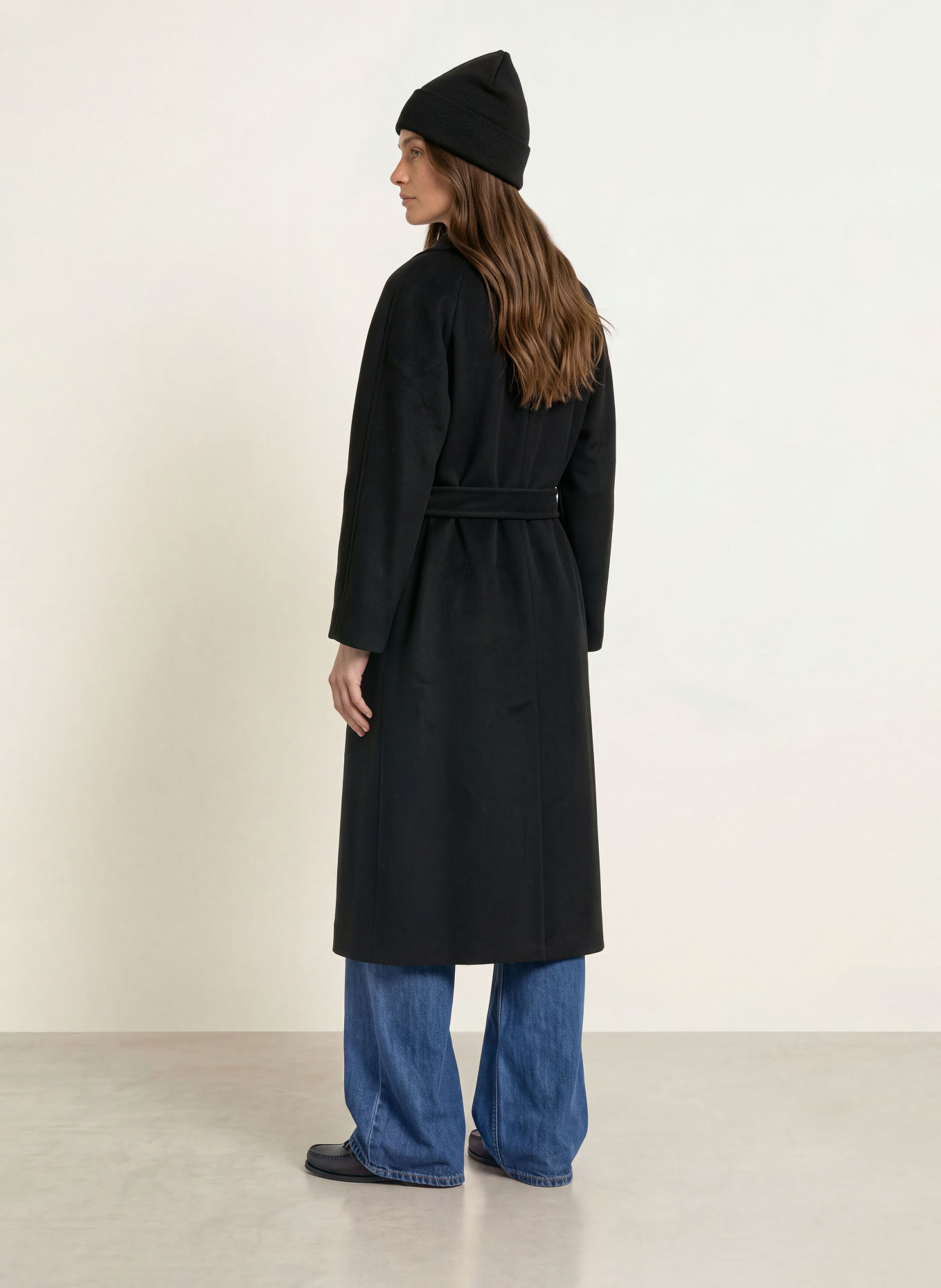 WEEKEND Max Mara TEMPERA-Mantel in gemengde stoffen: ZWART