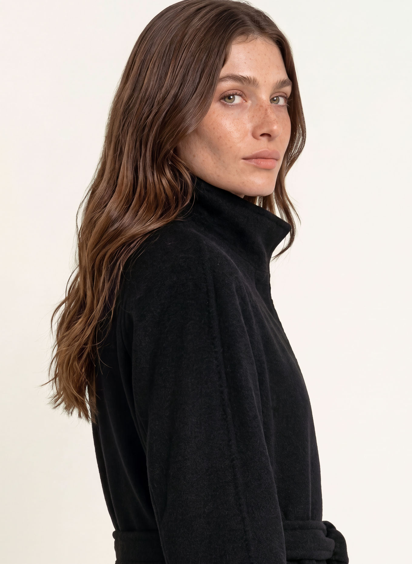 WEEKEND Max Mara TEMPERA-Mantel in gemengde stoffen: ZWART