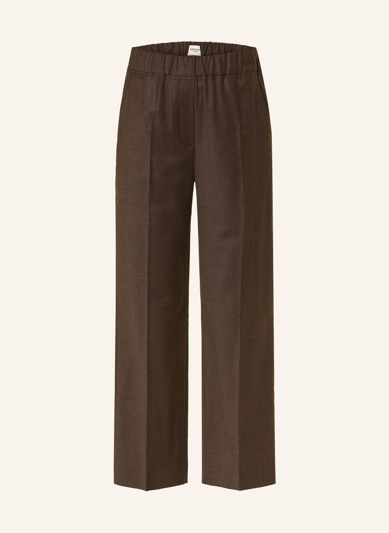 WEEKEND Max Mara Flanellen broek HATELEY: MARRON FONCÉ