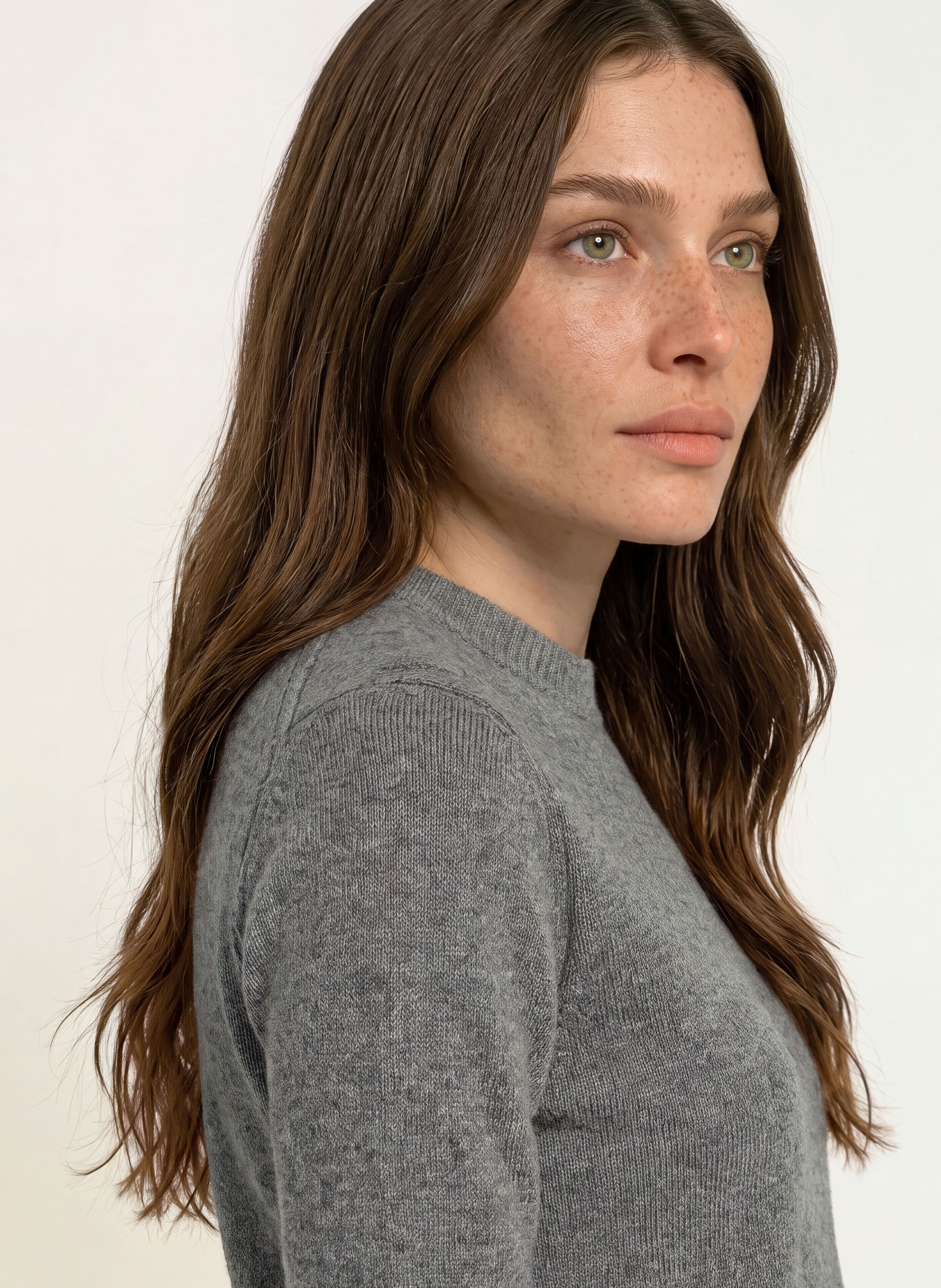WEEKEND Max Mara Gebreid shirt ANANAS van kasjmier: DONKERGRIJS