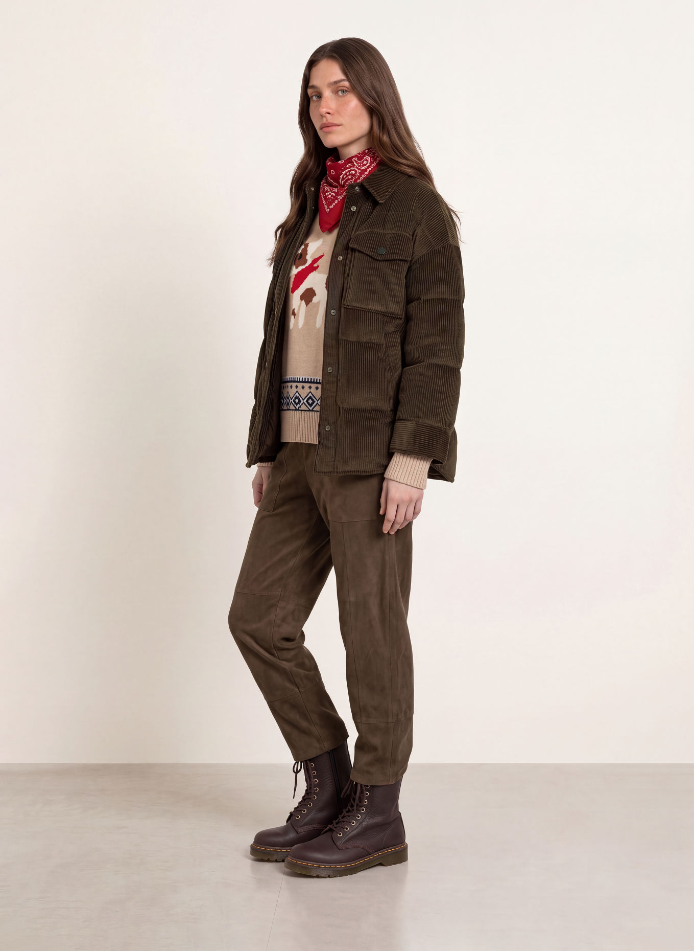 WEEKEND Max Mara Vadderad jacka GIORNO i manchester: MÖRKBRUN
