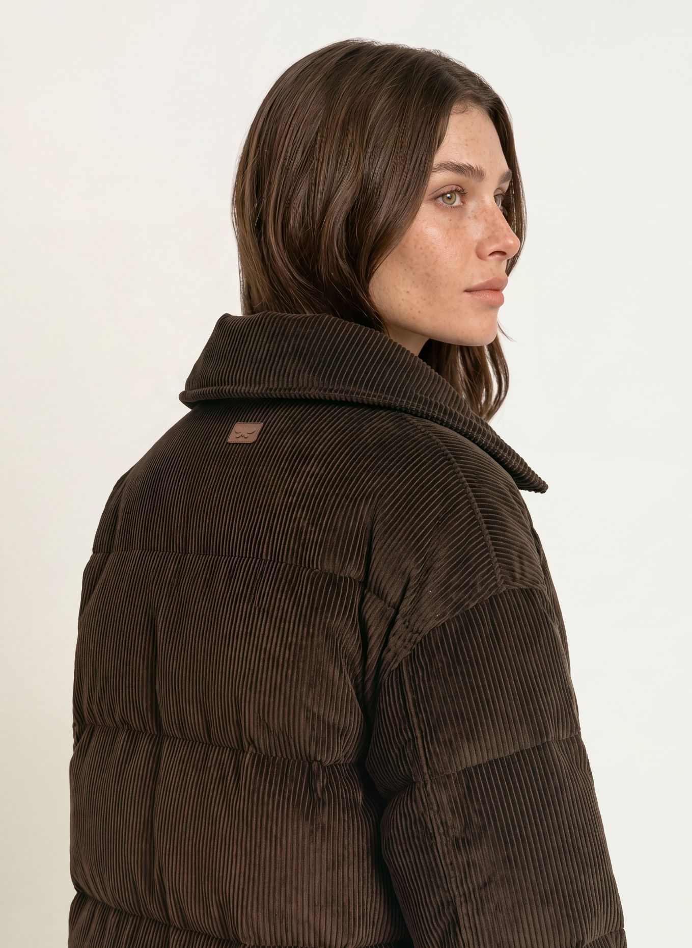 WEEKEND Max Mara Vadderad jacka GIORNO i manchester: MÖRKBRUN