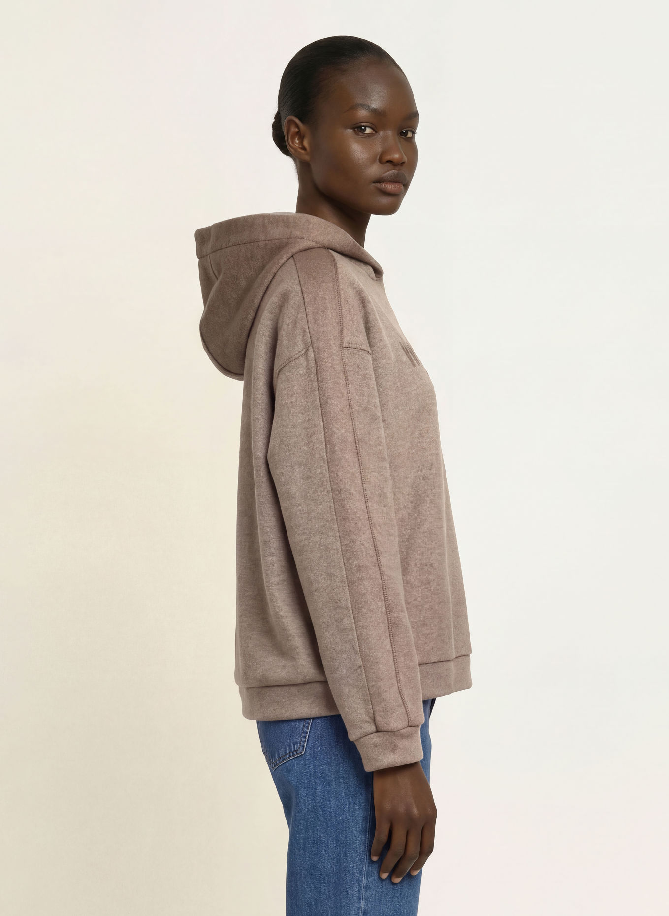 WEEKEND Max Mara Fleecehoodie VETRINO: BRUIN