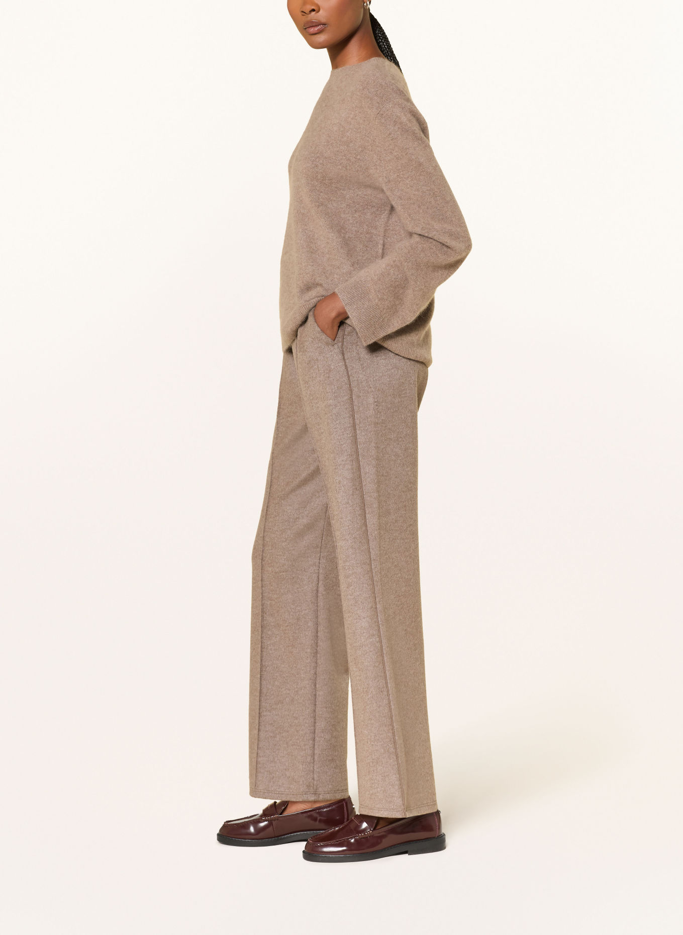 WEEKEND Max Mara Pantalon en molleton TENDA: TAUPE