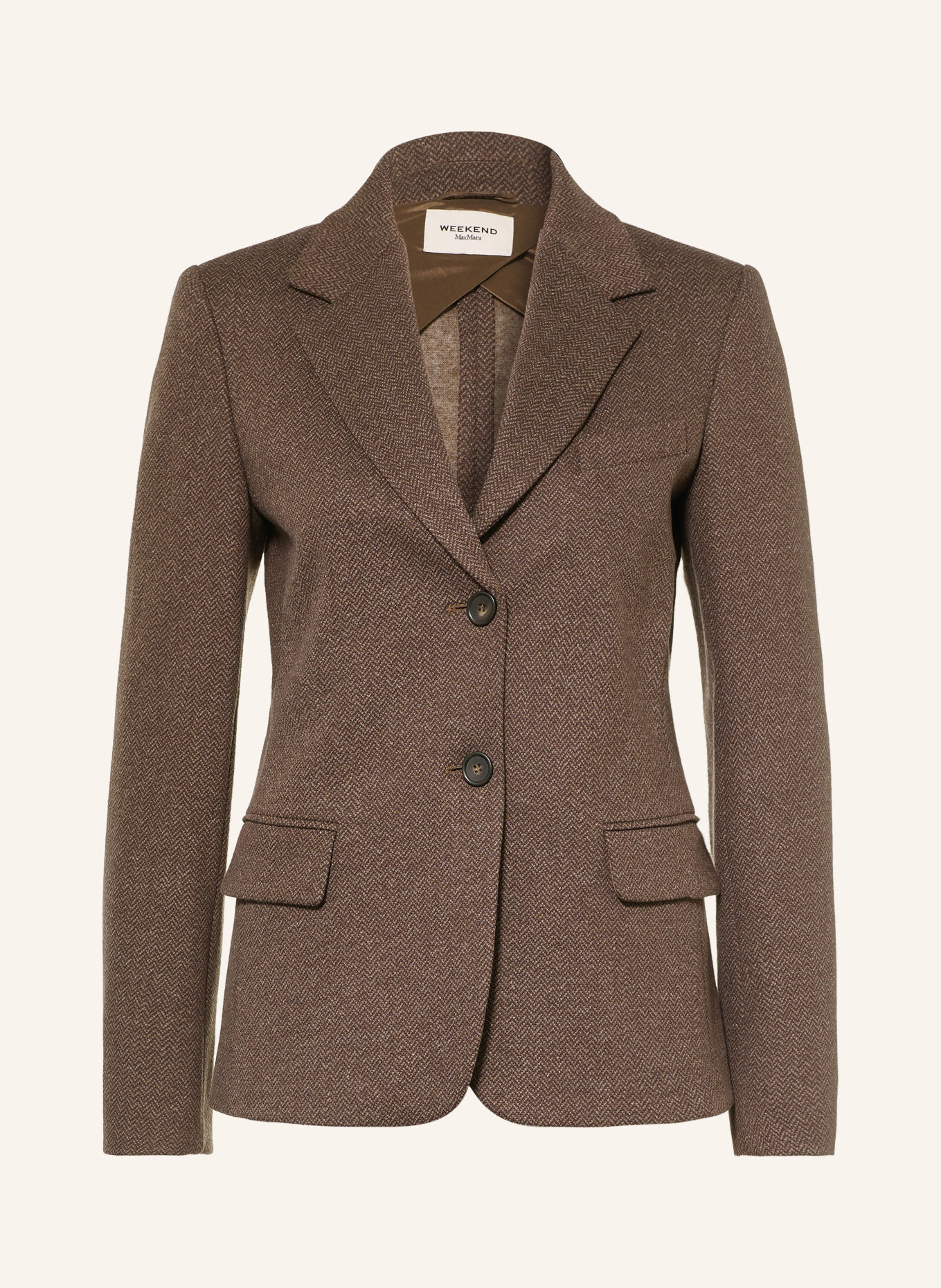 WEEKEND Max Mara FEROCE Blazer: DARK BROWN / TAUPE