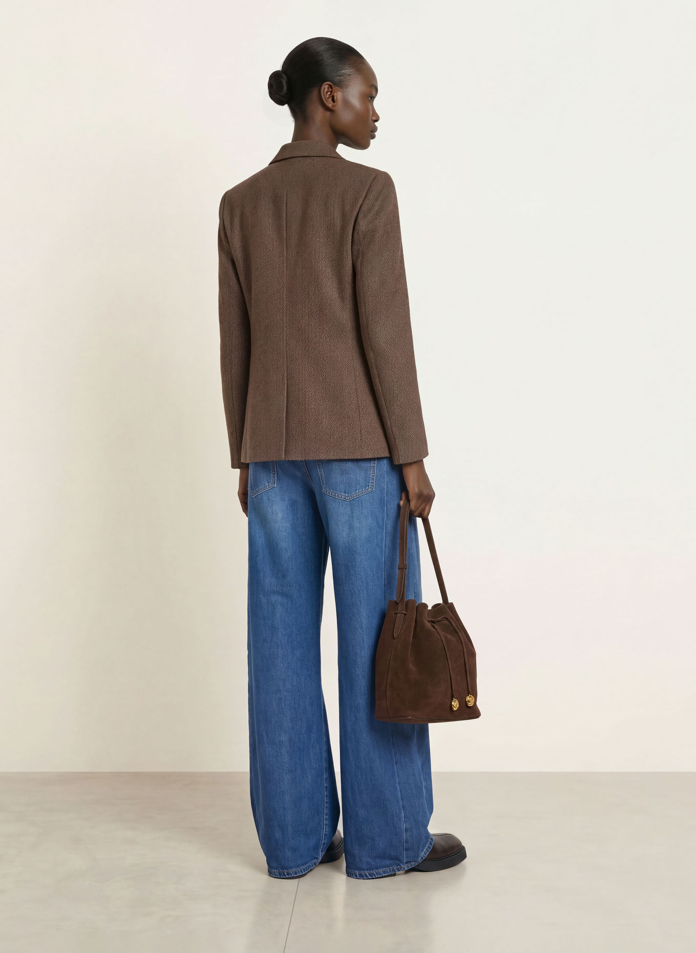 WEEKEND Max Mara FEROCE Blazer: DARK BROWN / TAUPE