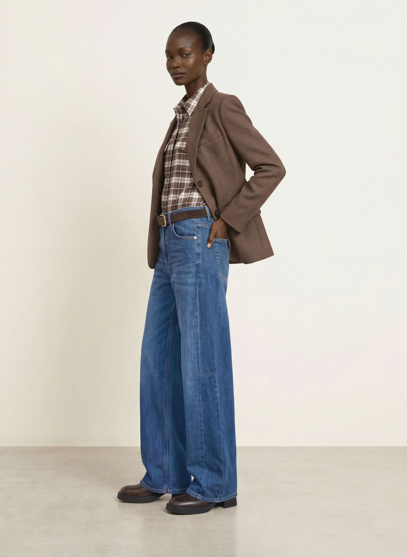 WEEKEND Max Mara FEROCE Blazer: DARK BROWN / TAUPE