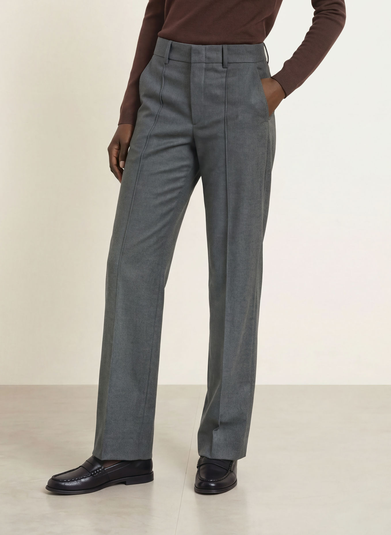ROSSI TOVY Marlene Pants: GRAY