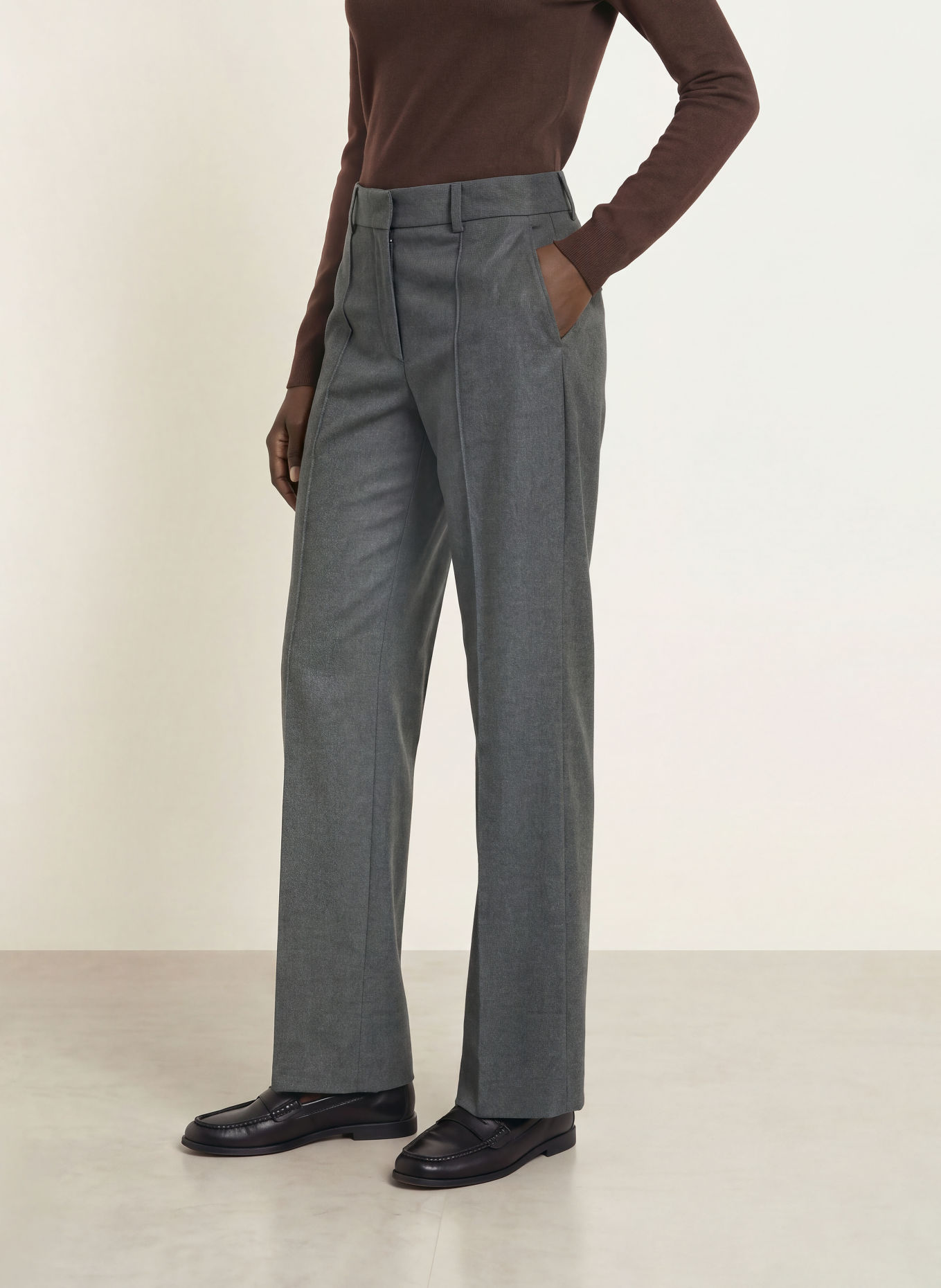 ROSSI TOVY Marlene Pants: GRAY