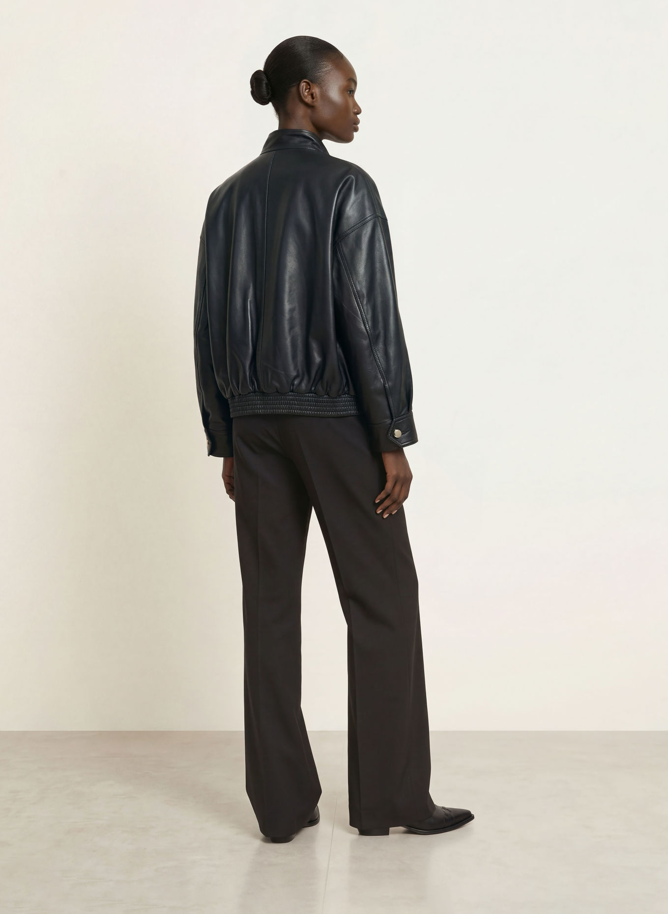 ROSSI TOVY Marlene Pants: BLACK
