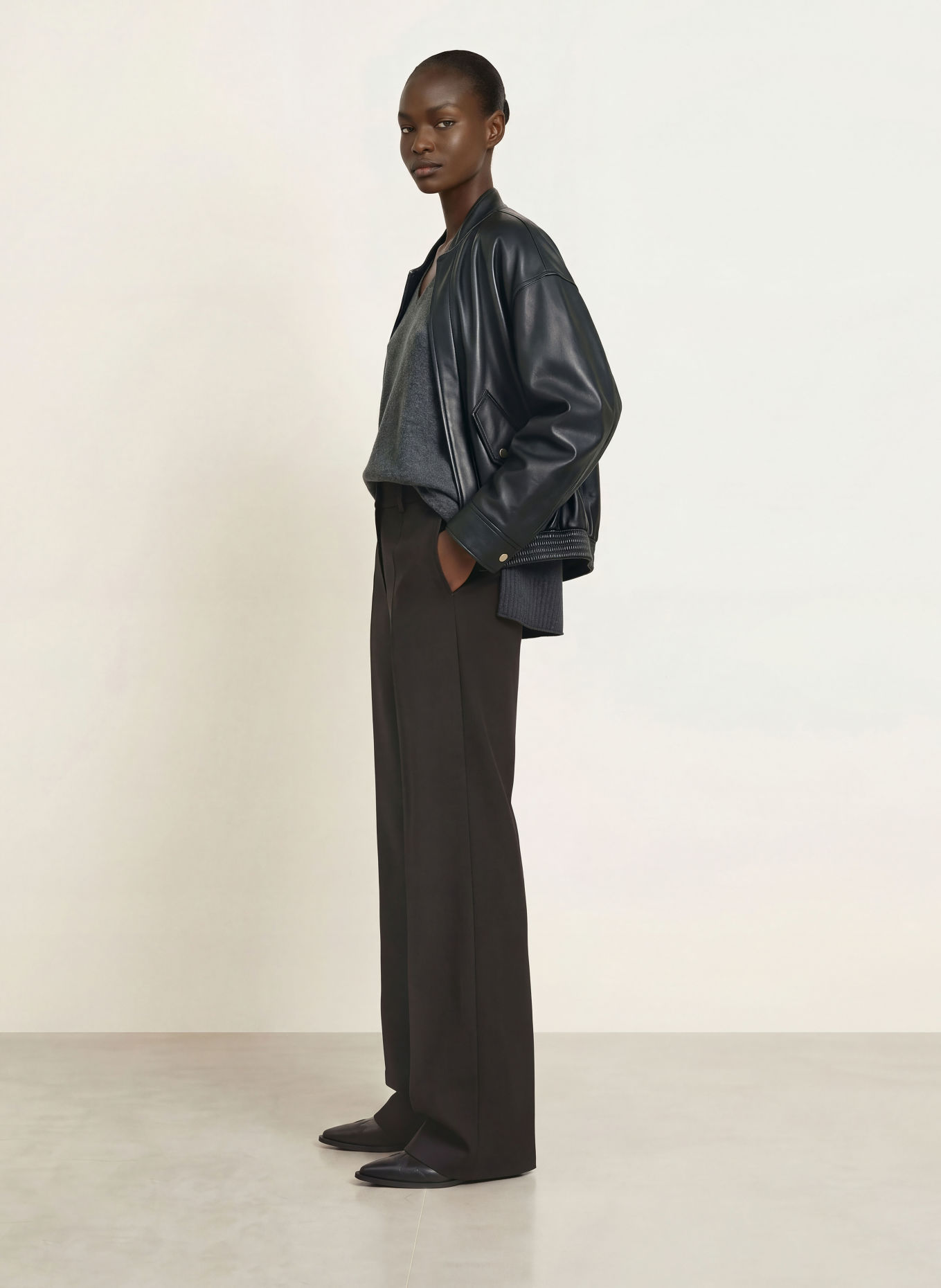 ROSSI TOVY Marlene Pants: BLACK