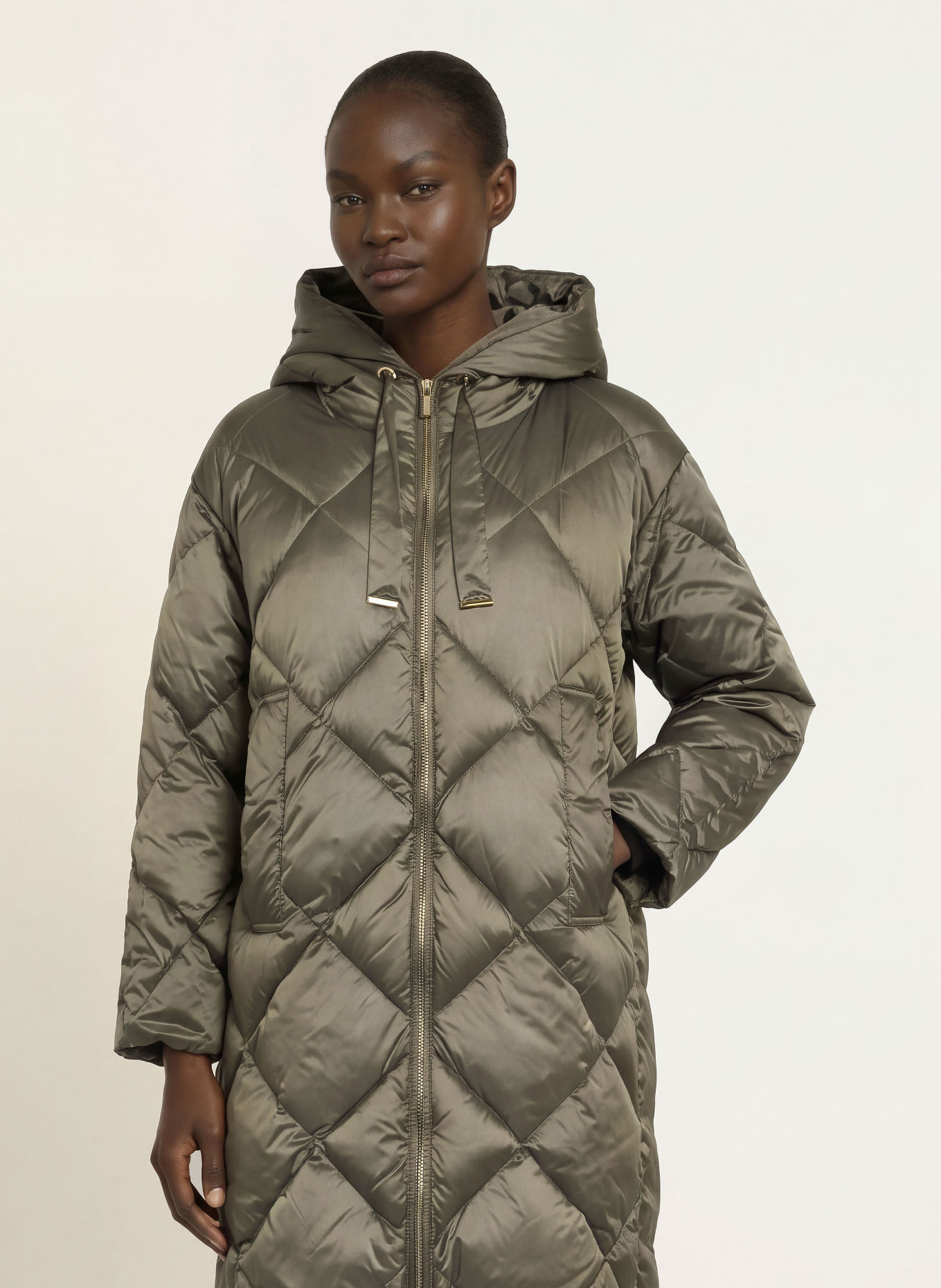 Max Mara The Cube Daunenmantel TREFE: OLIV