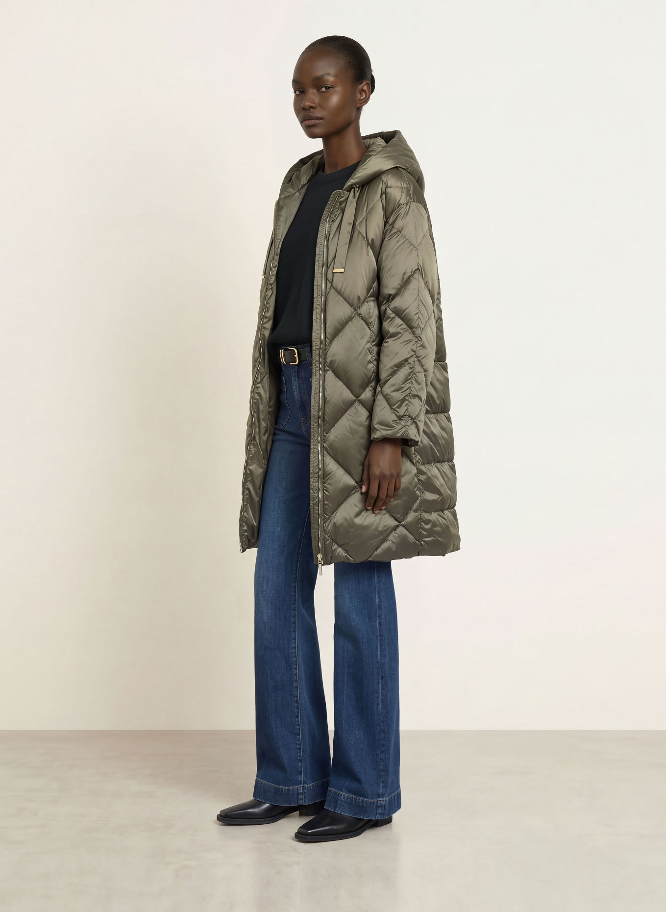 Max Mara The Cube Daunenmantel TREFE: OLIV