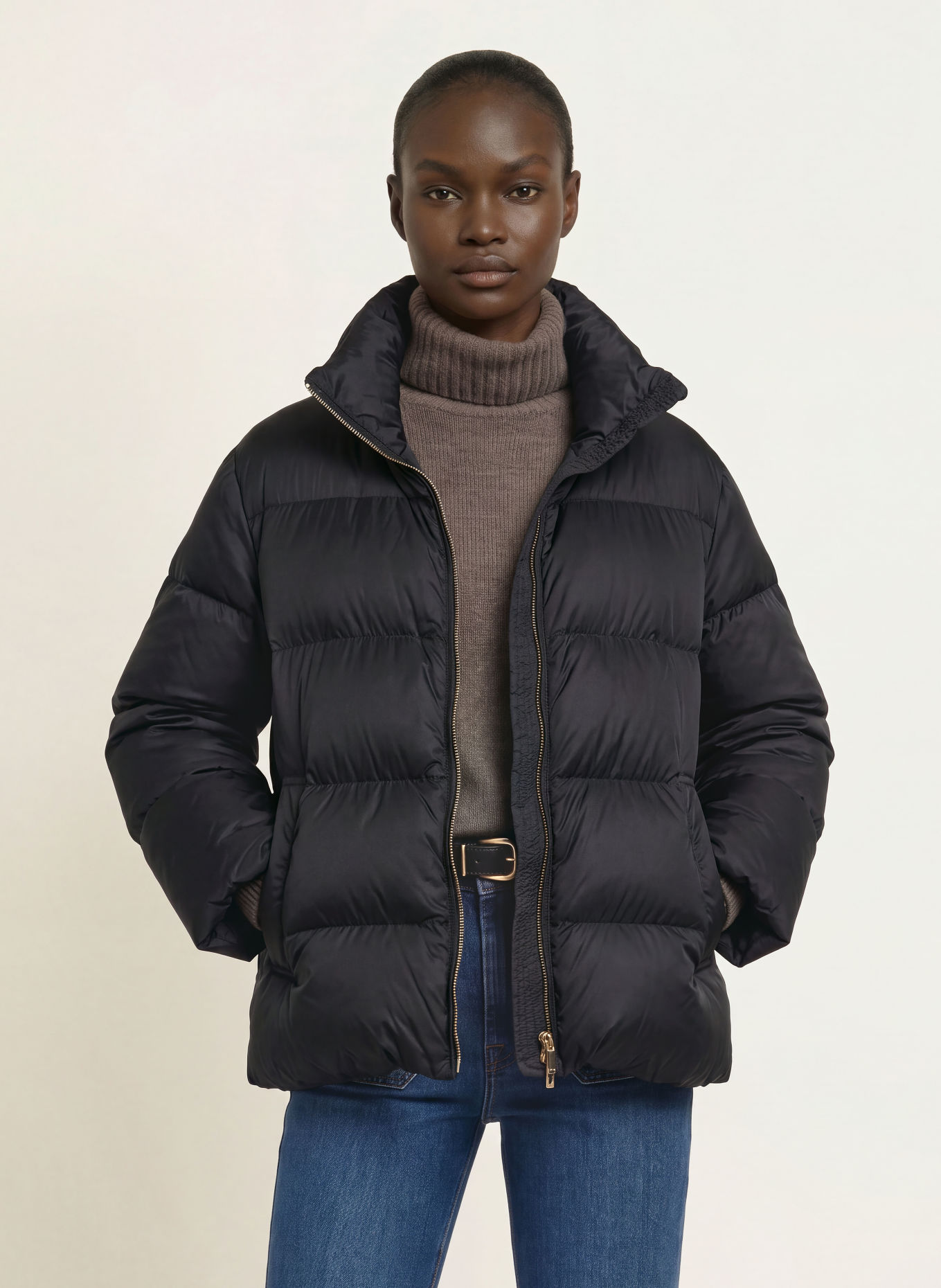 Max Mara The Cube ADORATO Down Jacket: BLACK