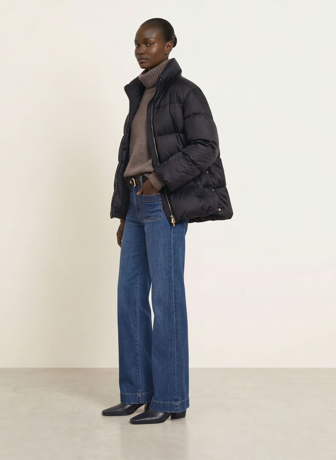 Max Mara The Cube ADORATO Down Jacket: BLACK