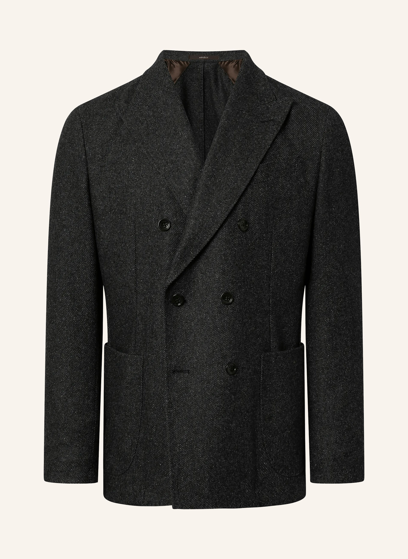 windsor. SALINO Extra Slim Fit Blazer: DARK GRAY / LIGHT GRAY