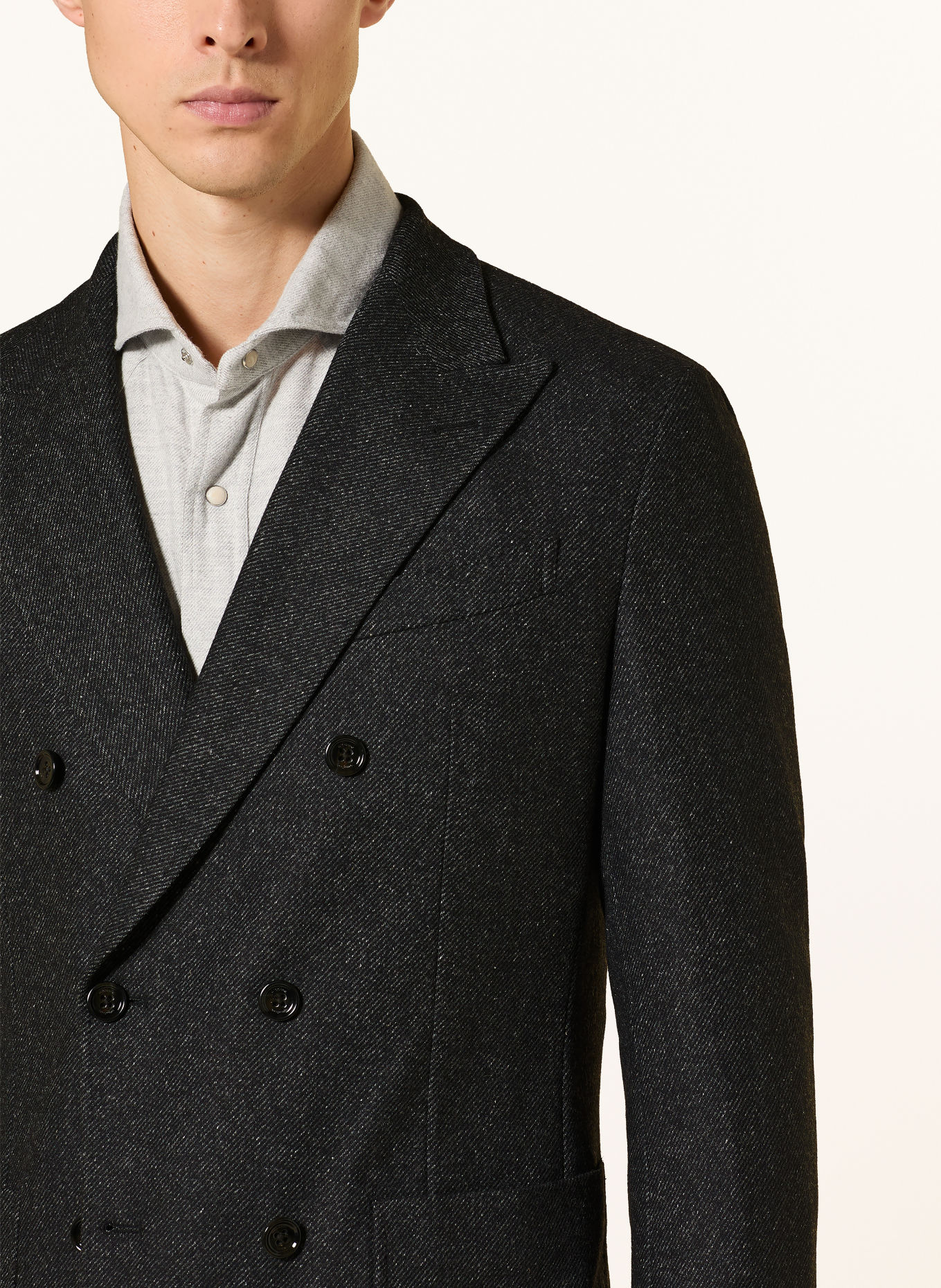 windsor. SALINO Extra Slim Fit Blazer: DARK GRAY / LIGHT GRAY