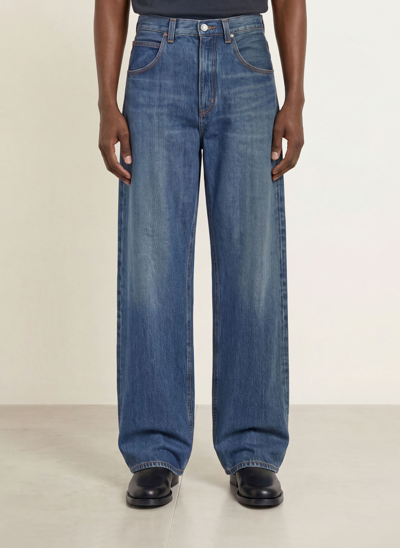 AGOLDE Džíny FUSION Baggy Taper Fit: hra hydra (deep md vint ind)