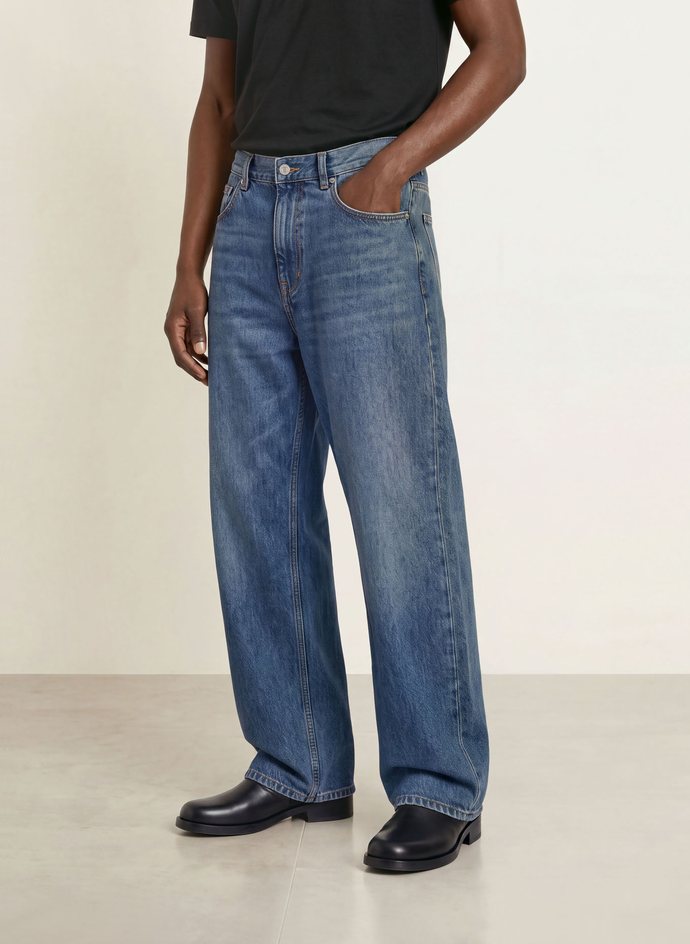 AGOLDE Džíny FUSION Baggy Taper Fit: hra hydra (deep md vint ind)