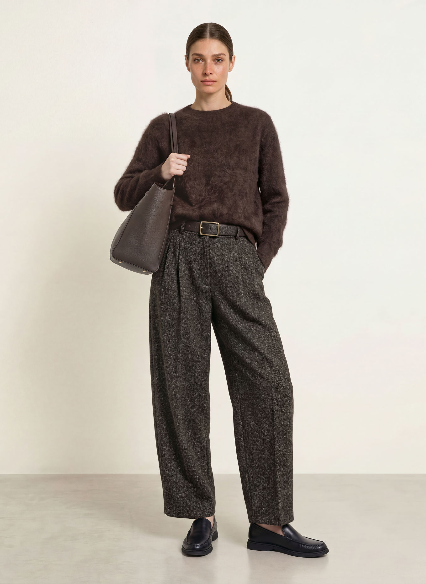 S Max Mara Marlenehose NATALE: SCHWARZ / BRAUN / WEISS