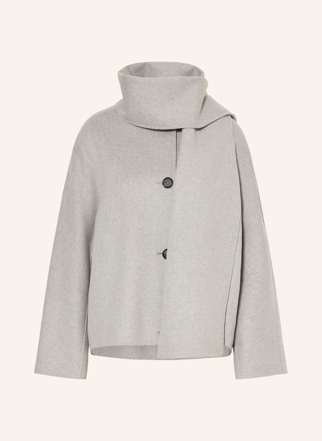 S Max Mara KATE-blazer met sjaal: LICHTGRIJS