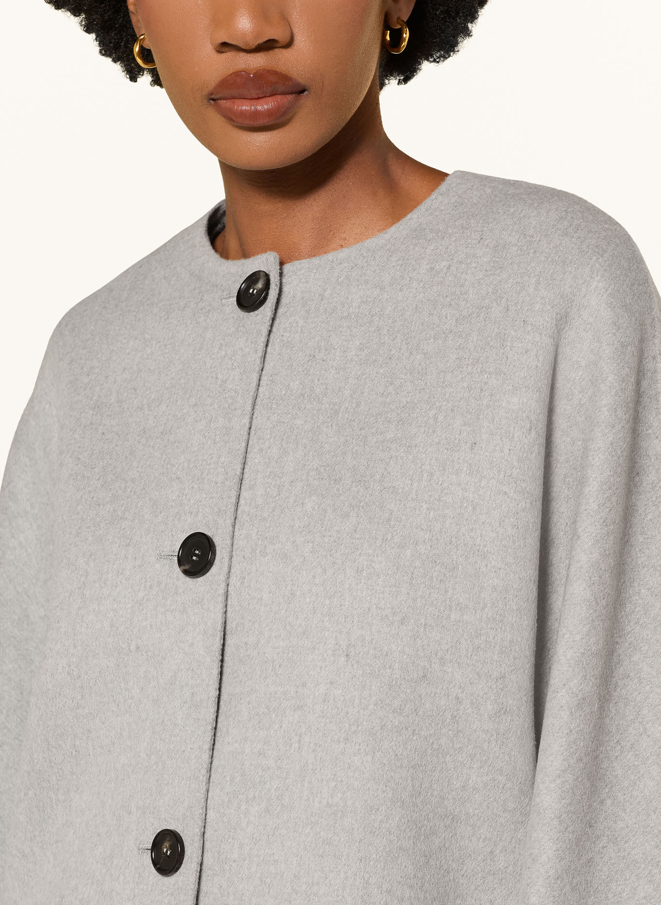 S Max Mara KATE-blazer met sjaal: LICHTGRIJS