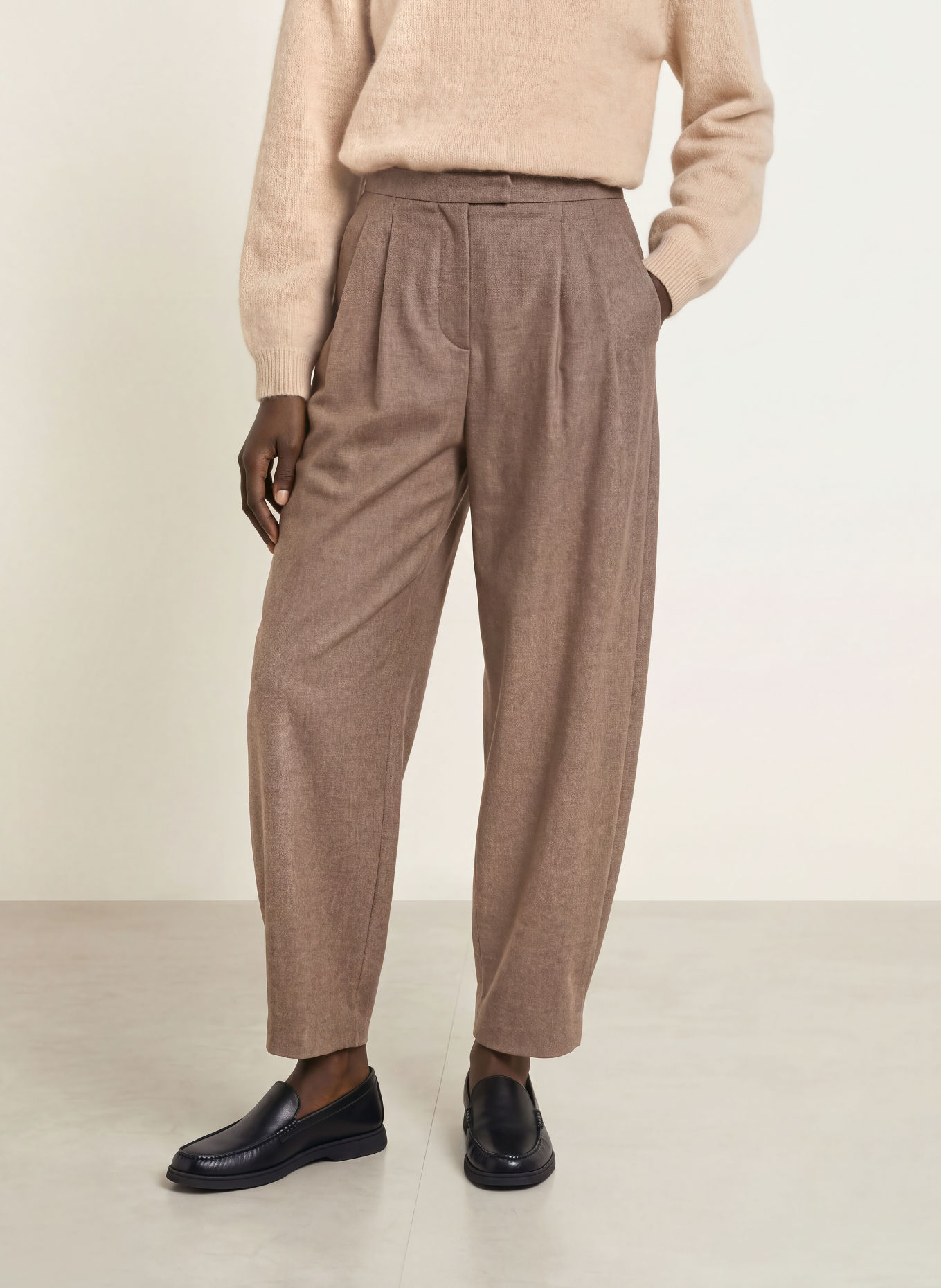 S Max Mara Hose PANFILO: TAUPE