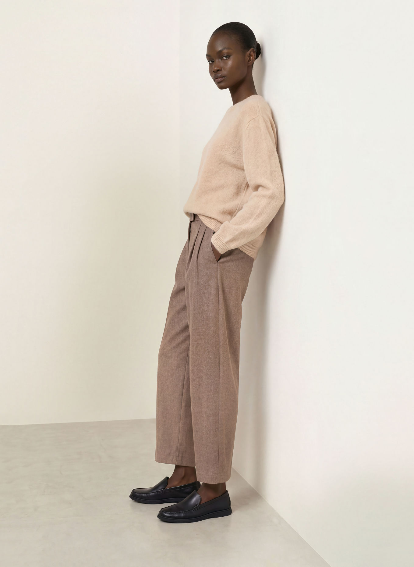 S Max Mara Hose PANFILO: TAUPE