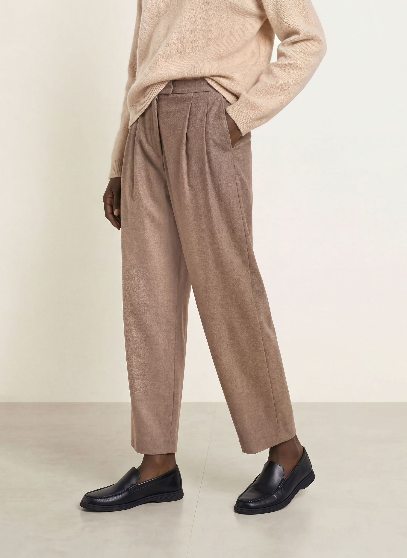 S Max Mara Hose PANFILO: TAUPE