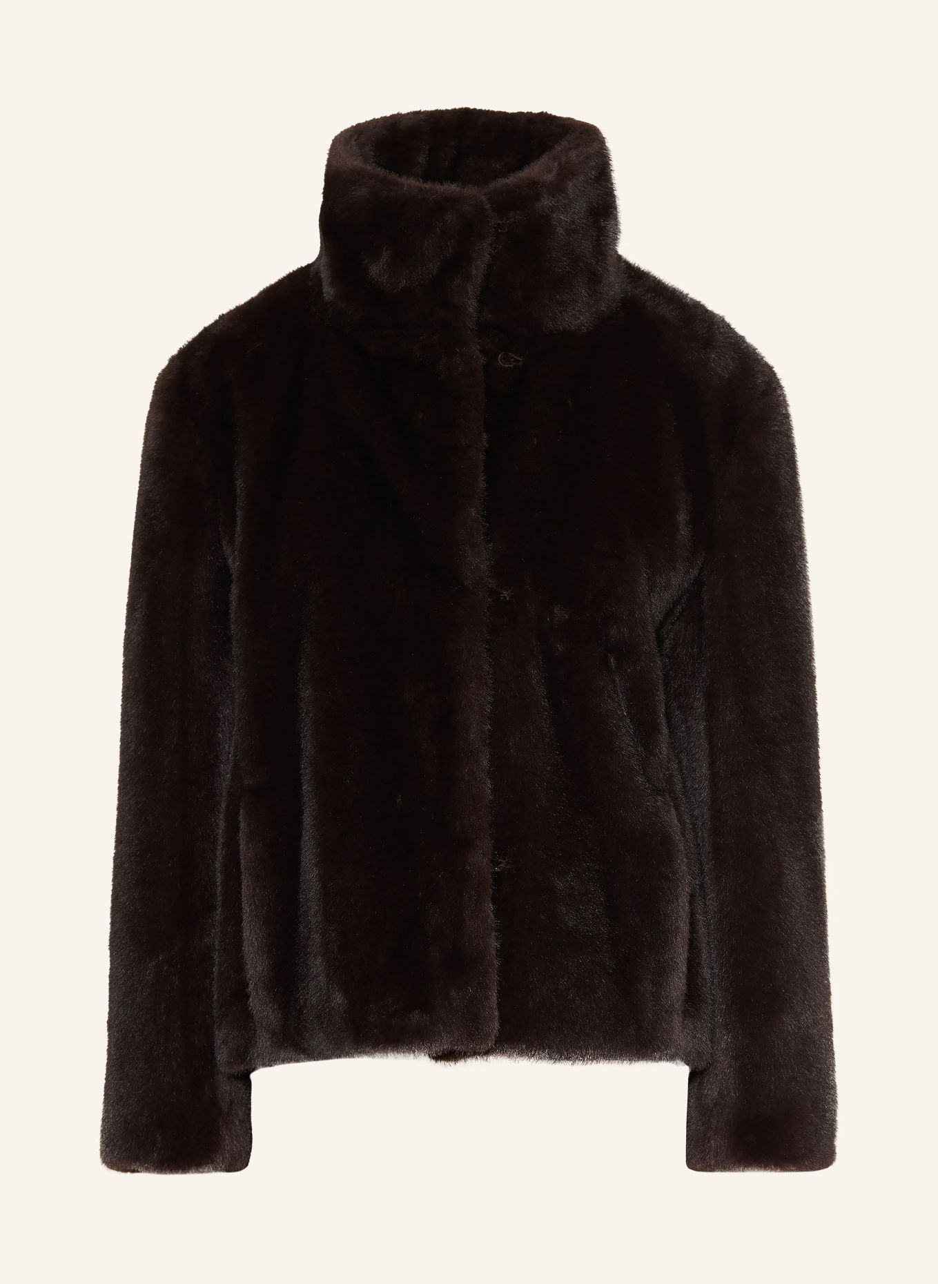 S Max Mara Kunstbontjas CREA: MARRON FONCÉ