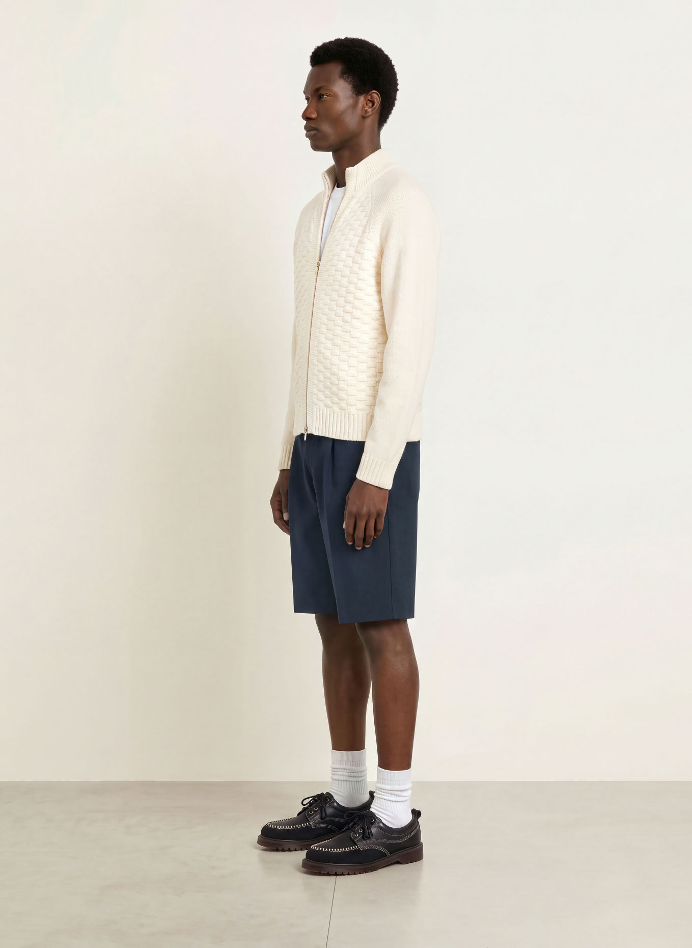 BLKVIS Gilet: ÉCRU