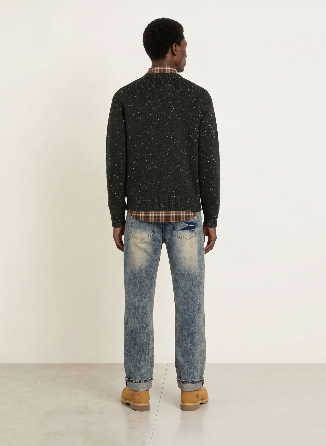 BLKVIS NEP Sweater: BLACK / WHITE