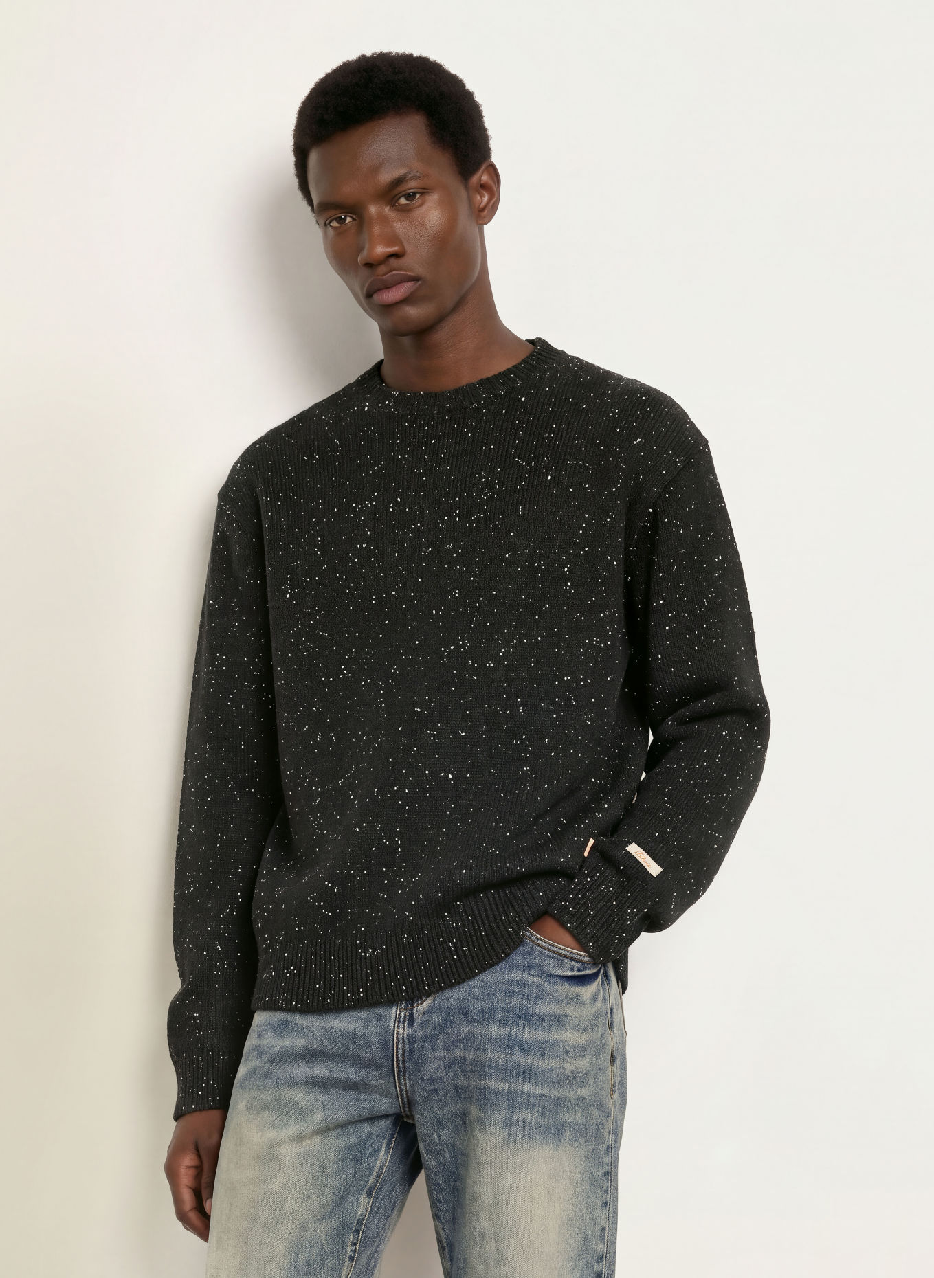 BLKVIS NEP Sweater: BLACK / WHITE