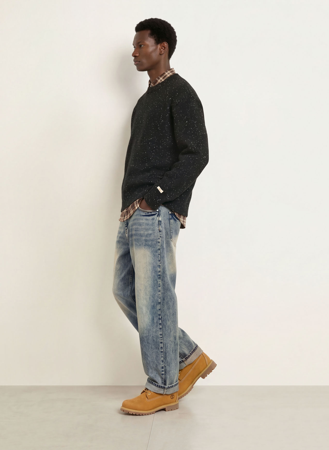 BLKVIS NEP Sweater: BLACK / WHITE