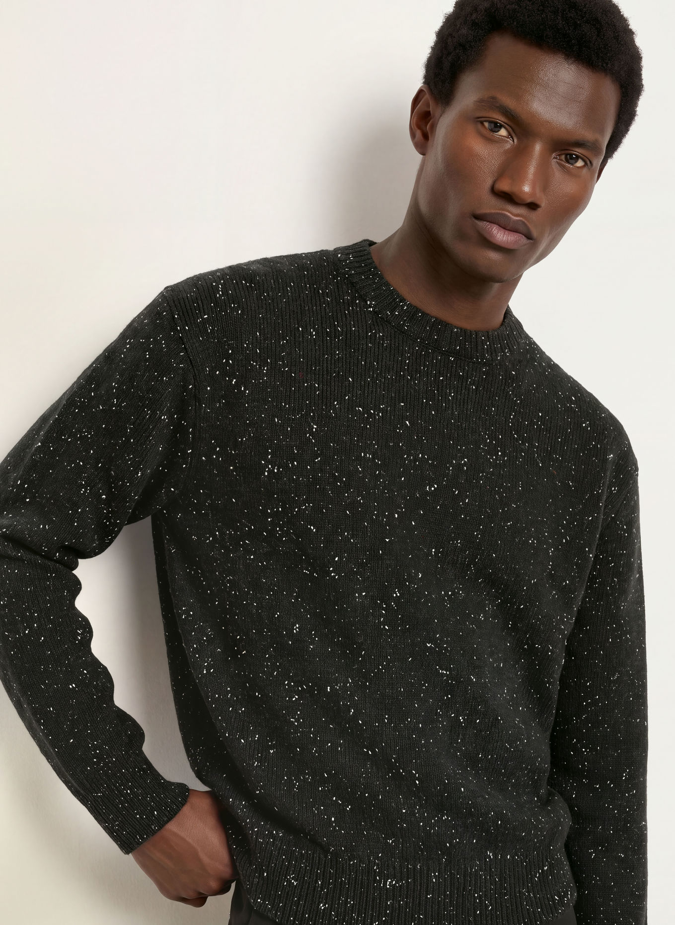 BLKVIS NEP Sweater: BLACK / WHITE