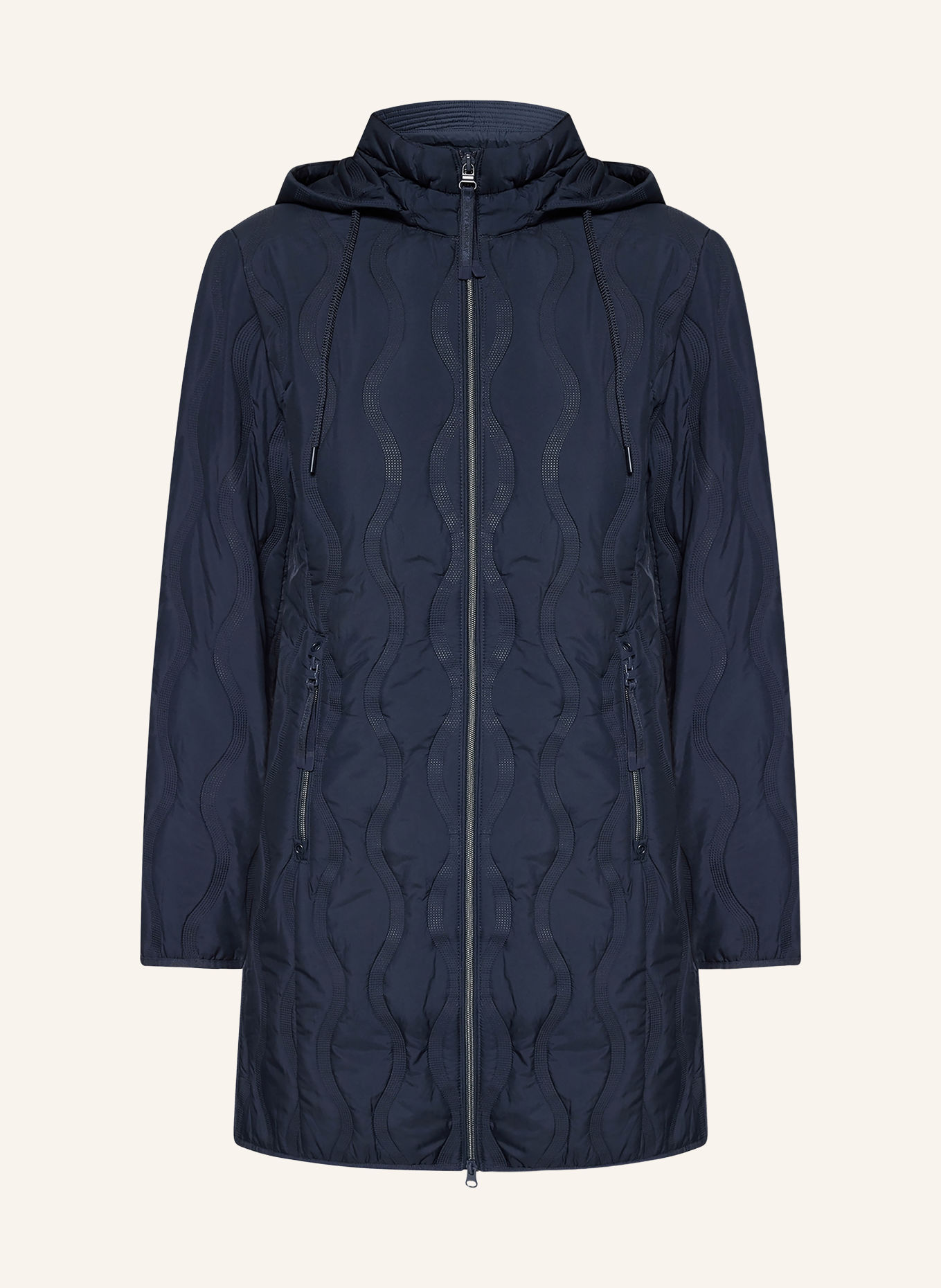 Betty Barclay Quilted coat with a detachable hood: DARK BLUE
