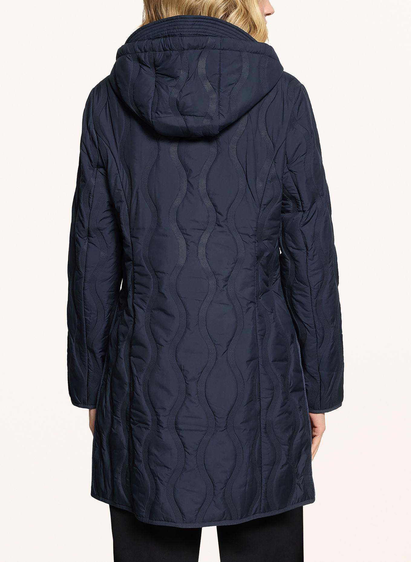 Betty Barclay Quilted coat with a detachable hood: DARK BLUE