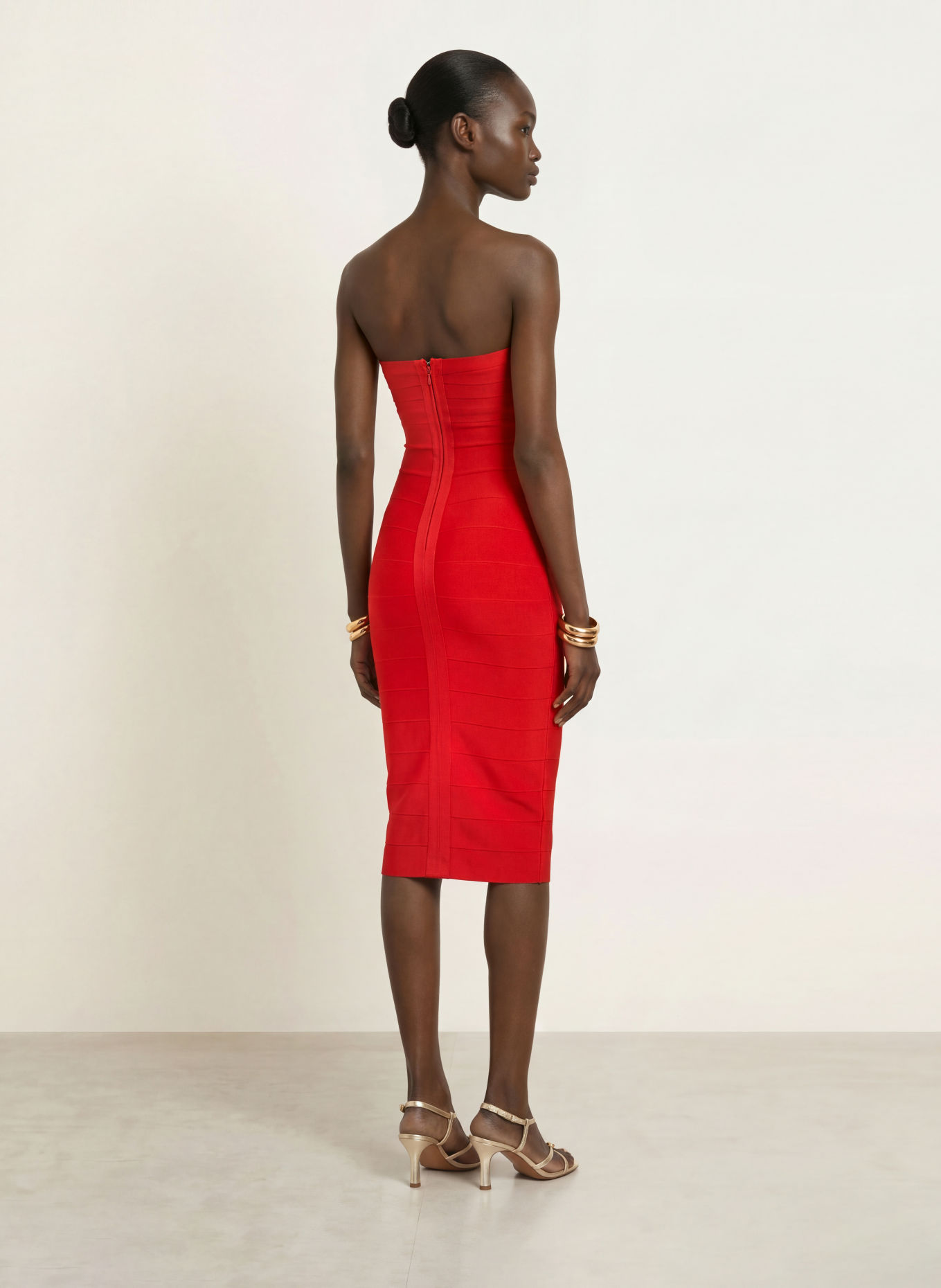 RETROFÊTE Off-Shoulder-Kleid DRUSSIE: ROT
