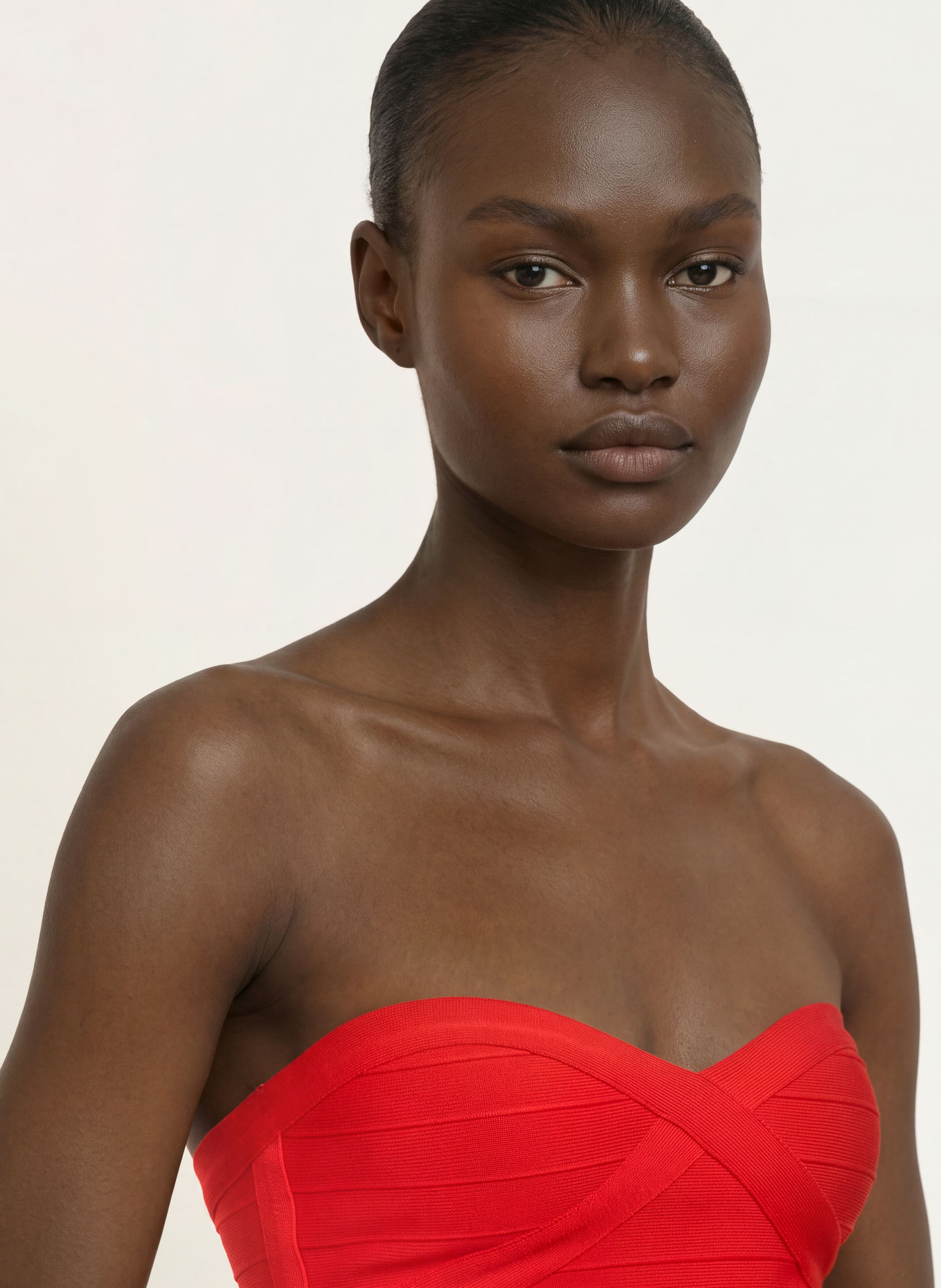 RETROFÊTE Off-Shoulder-Kleid DRUSSIE: ROT