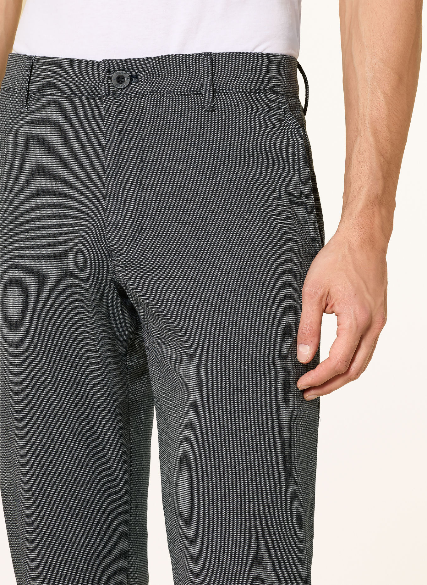JOOP! JEANS Chino kalhoty MATTHEW Modern Fit: TMAVĚ MODRÁ / BÍLÁ