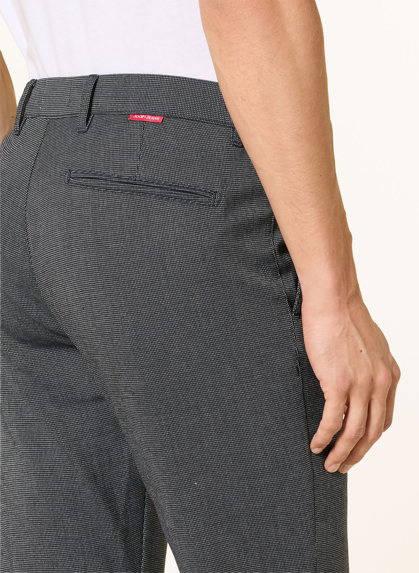 JOOP! JEANS Chino kalhoty MATTHEW Modern Fit: TMAVĚ MODRÁ / BÍLÁ