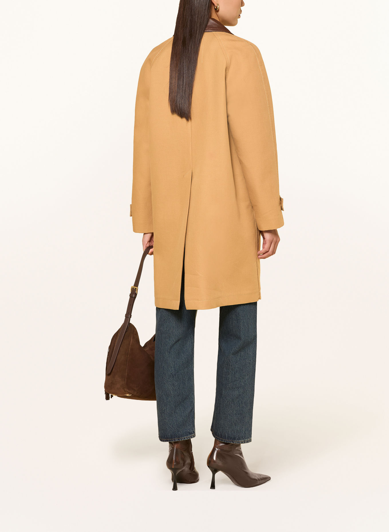 MAX & Co. Mantel PRIMO: COGNAC / MARRON FONCÉ
