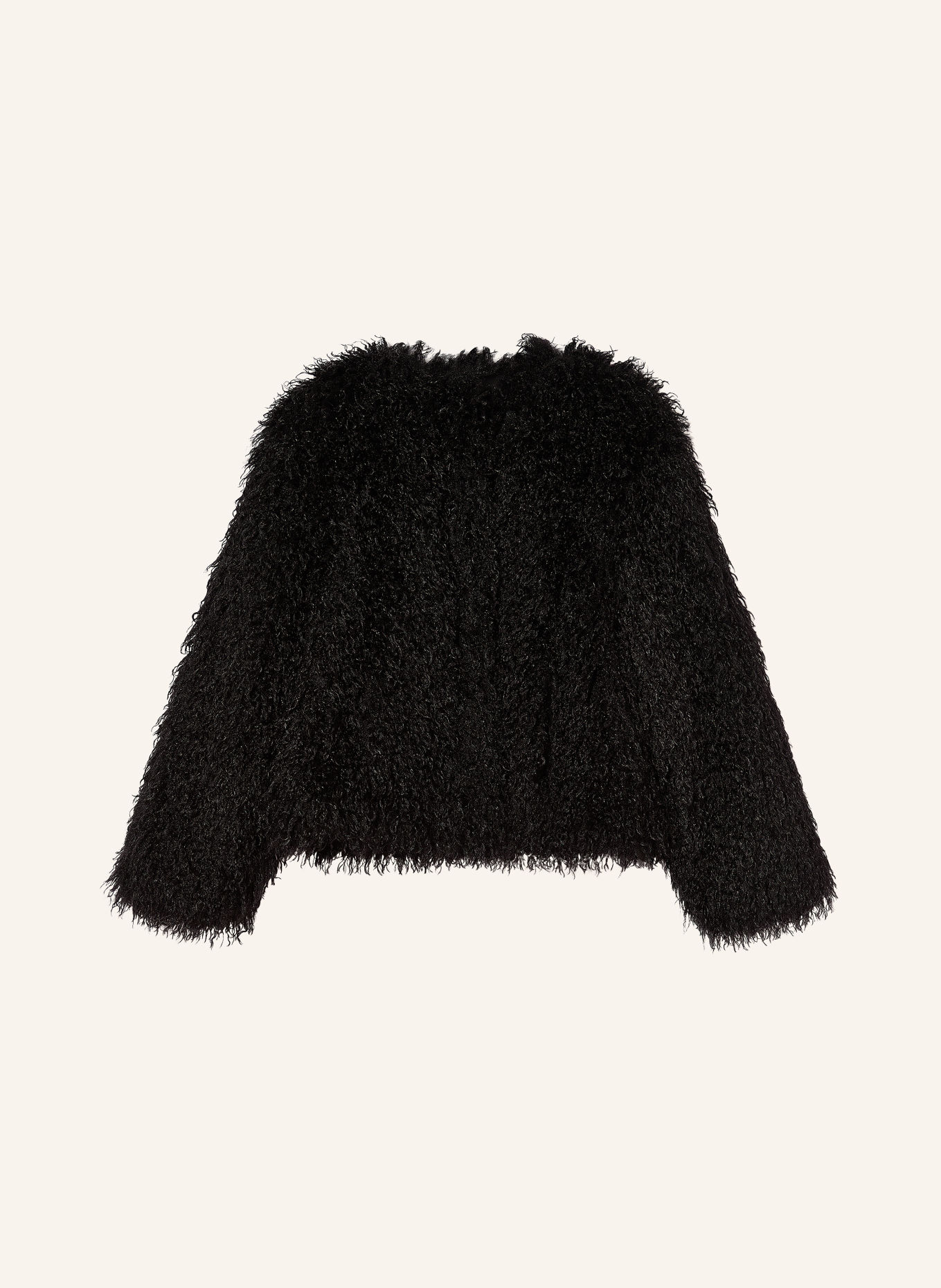 PERSONA MARINA RINALDI Faux Fur Jacket: BLACK