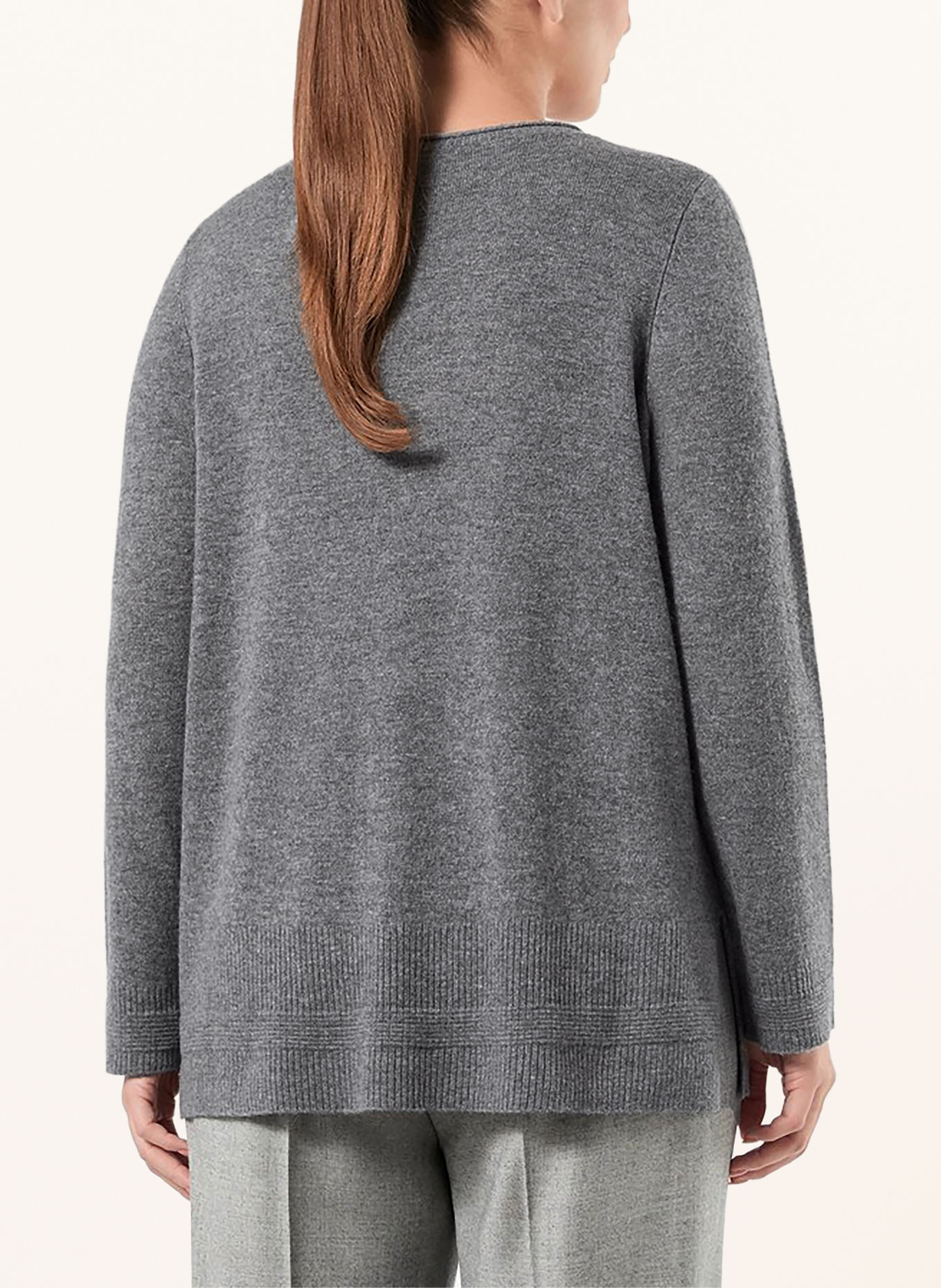 MARINA RINALDI CADMIO Cashmere Sweater: GRAY