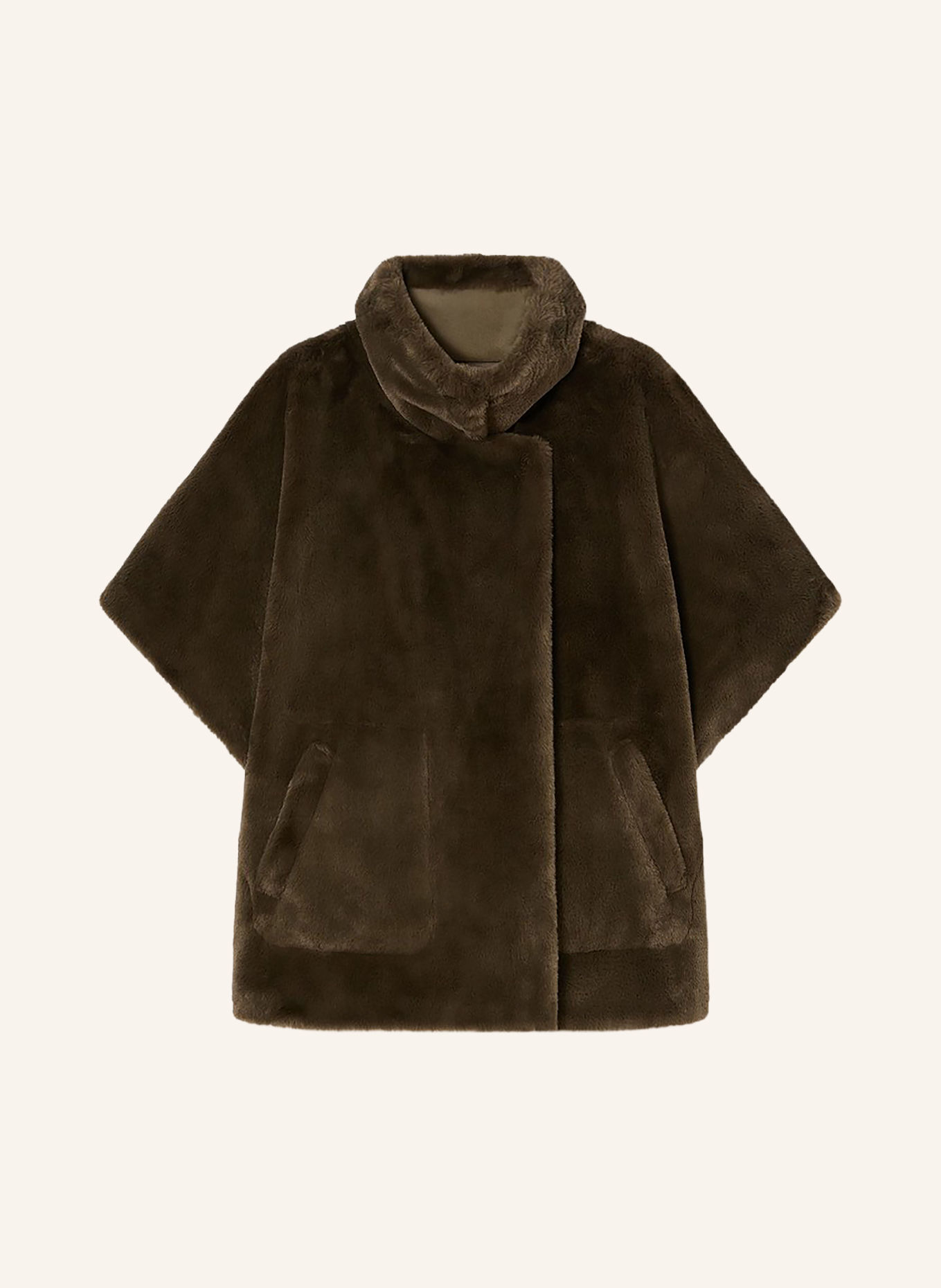 MARINA RINALDI Kunstfell-Jacke OGGI zum Wenden: OLIV