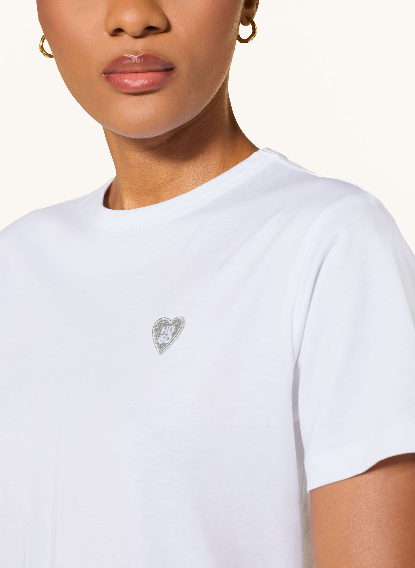 HUGO T-shirt DAMACIA: VIT