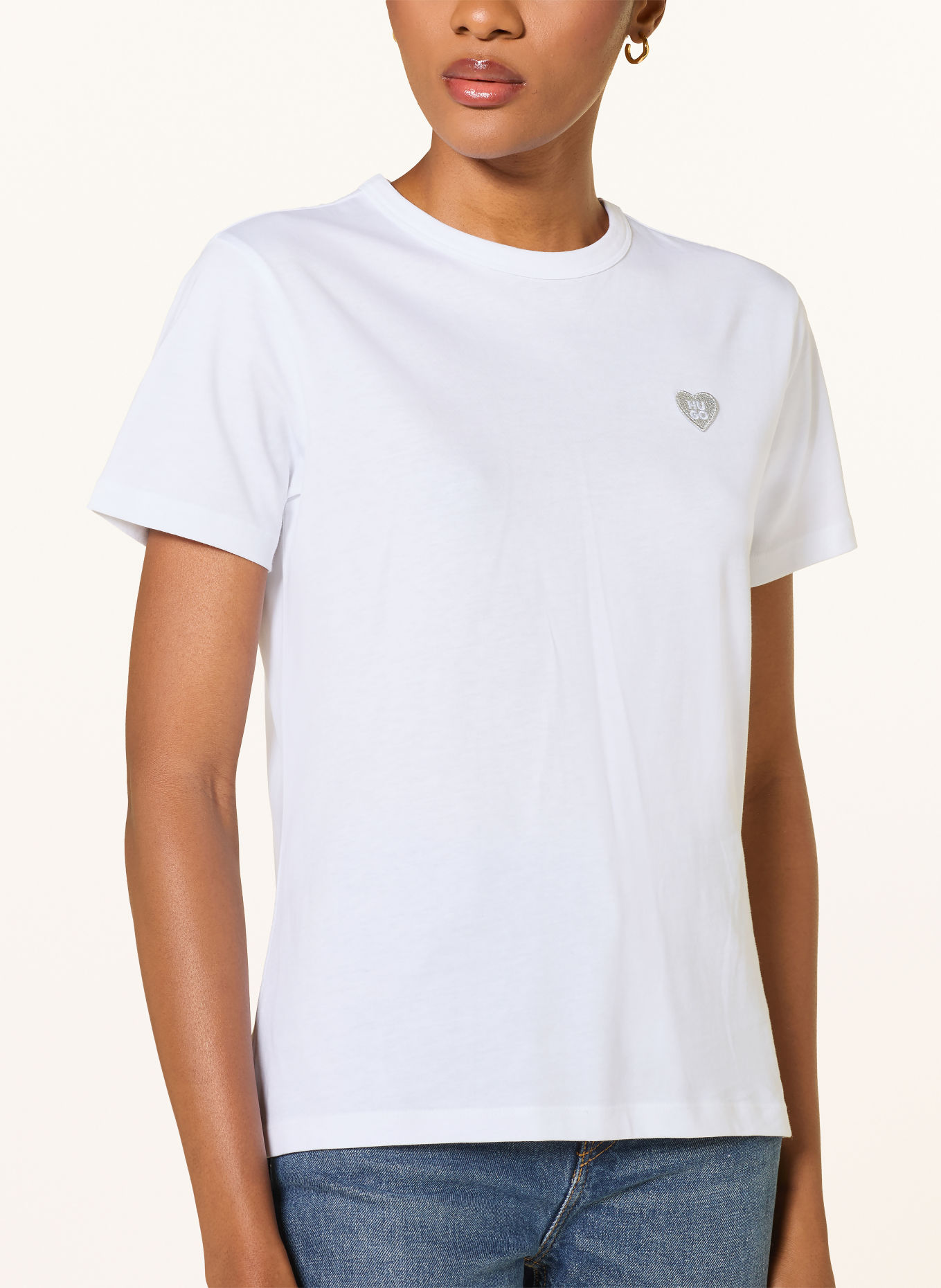 HUGO T-shirt DAMACIA: VIT