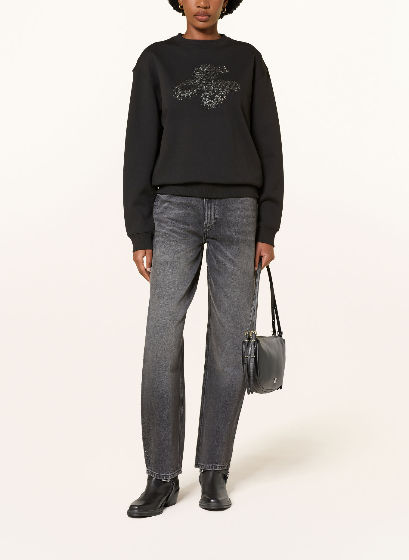 HUGO Jean barrel GIMINE avec strass: 040 SILVER