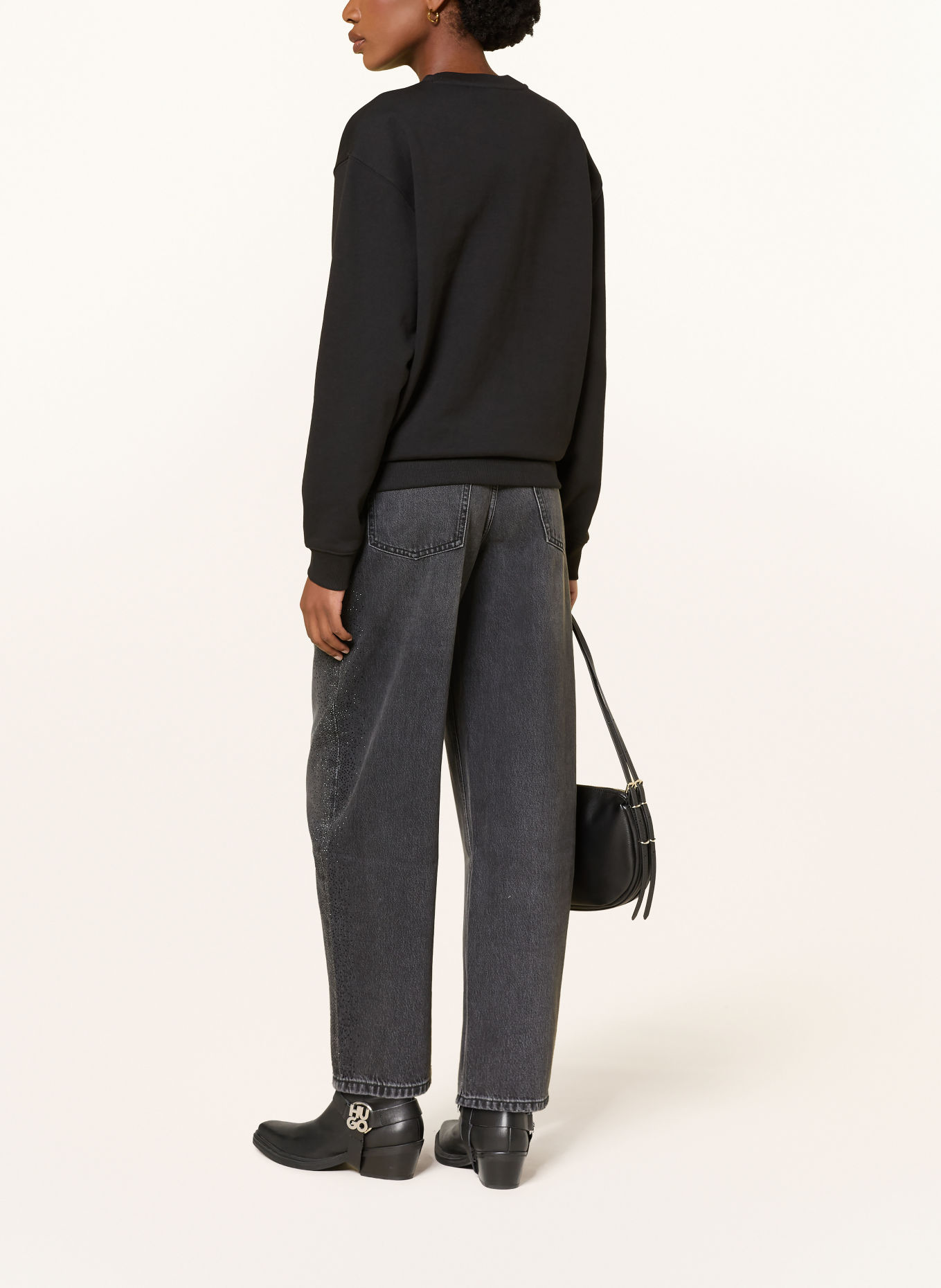 HUGO Jean barrel GIMINE avec strass: 040 SILVER