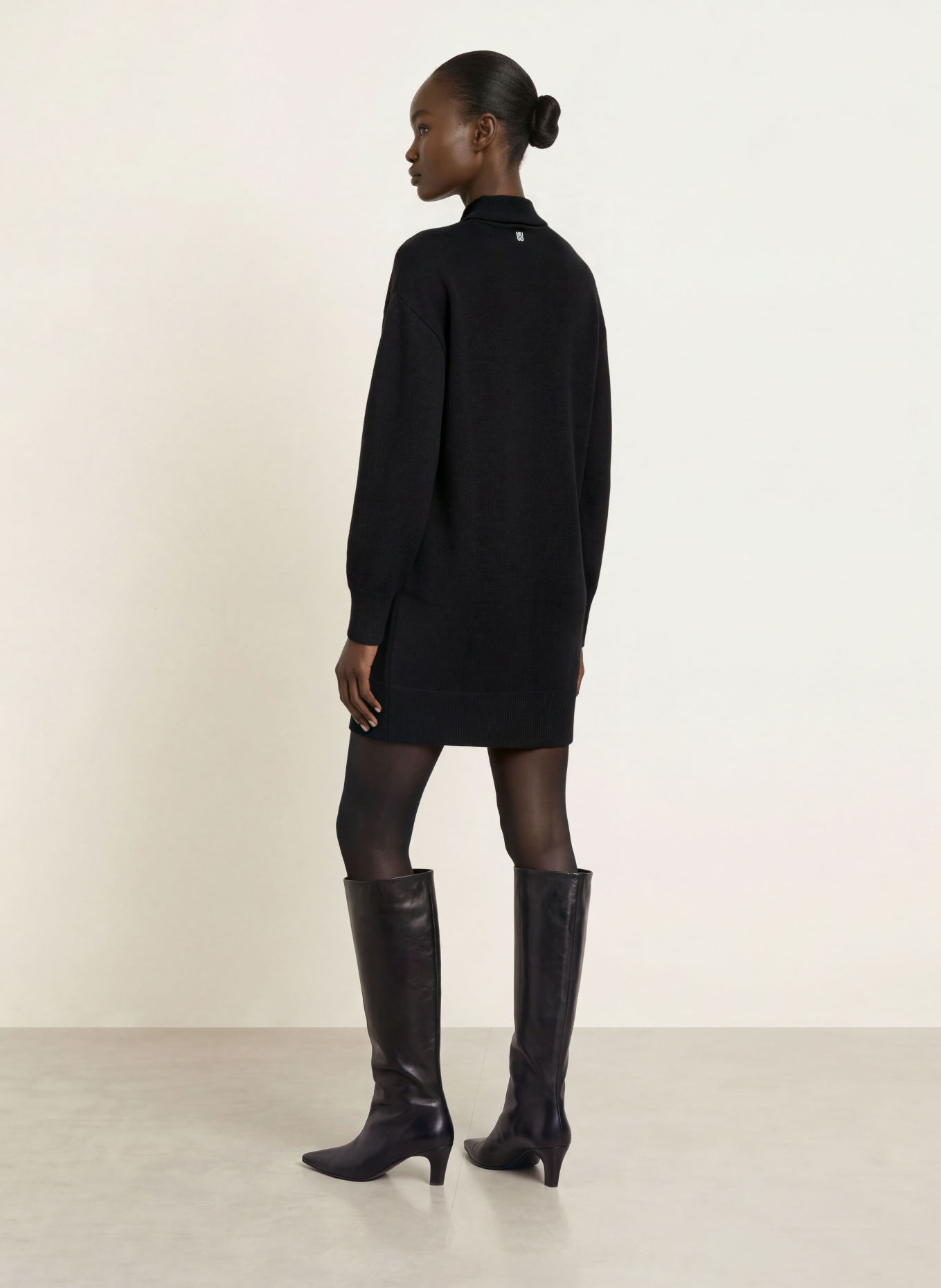 HUGO SORELLENY Knit Dress: BLACK